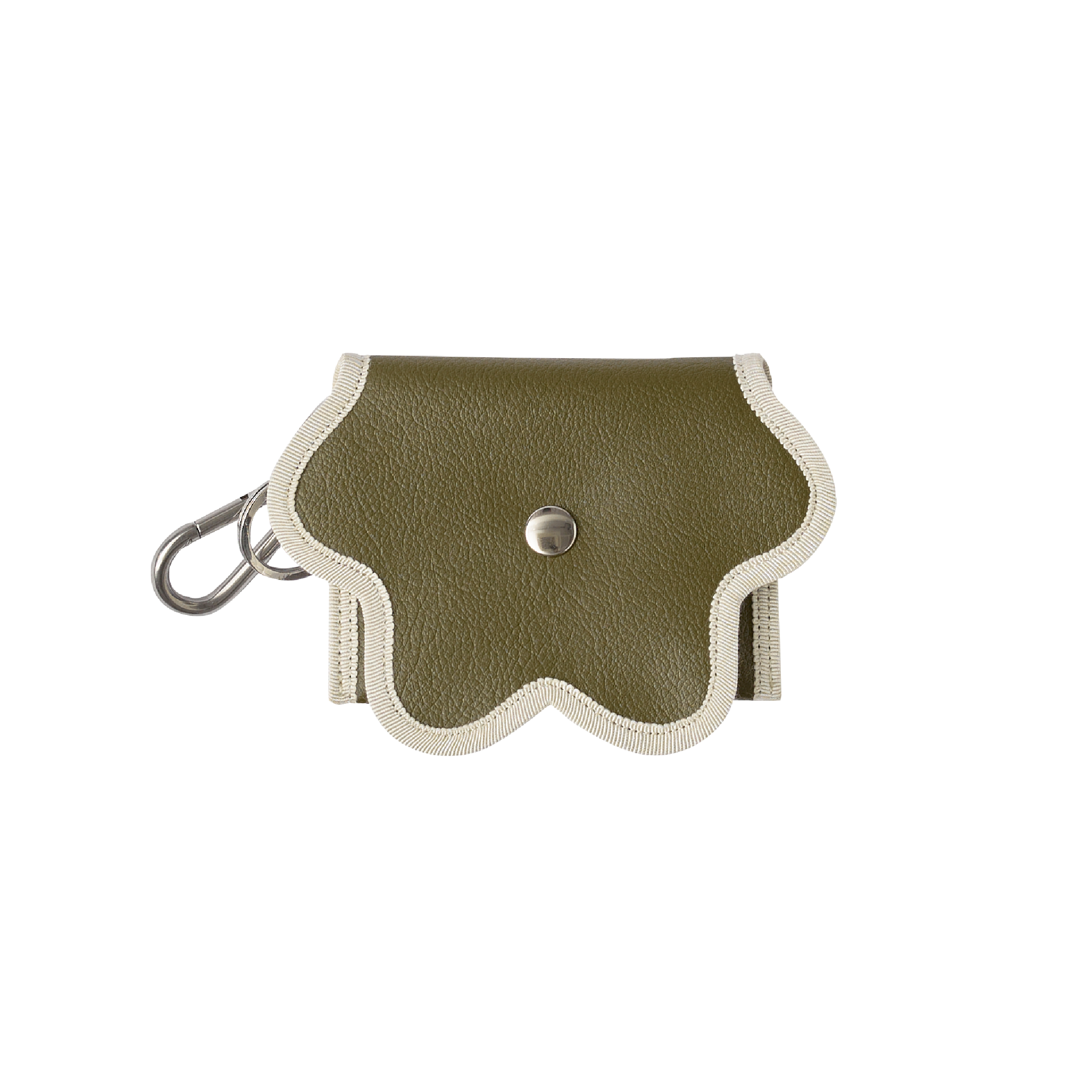 nori enomoto wave purse 2つのポケットとカラビナ付きの多機能パスケース。ギフトに最適なコンパクトなデザイン。ユニセックスでミニ財布としても活躍。