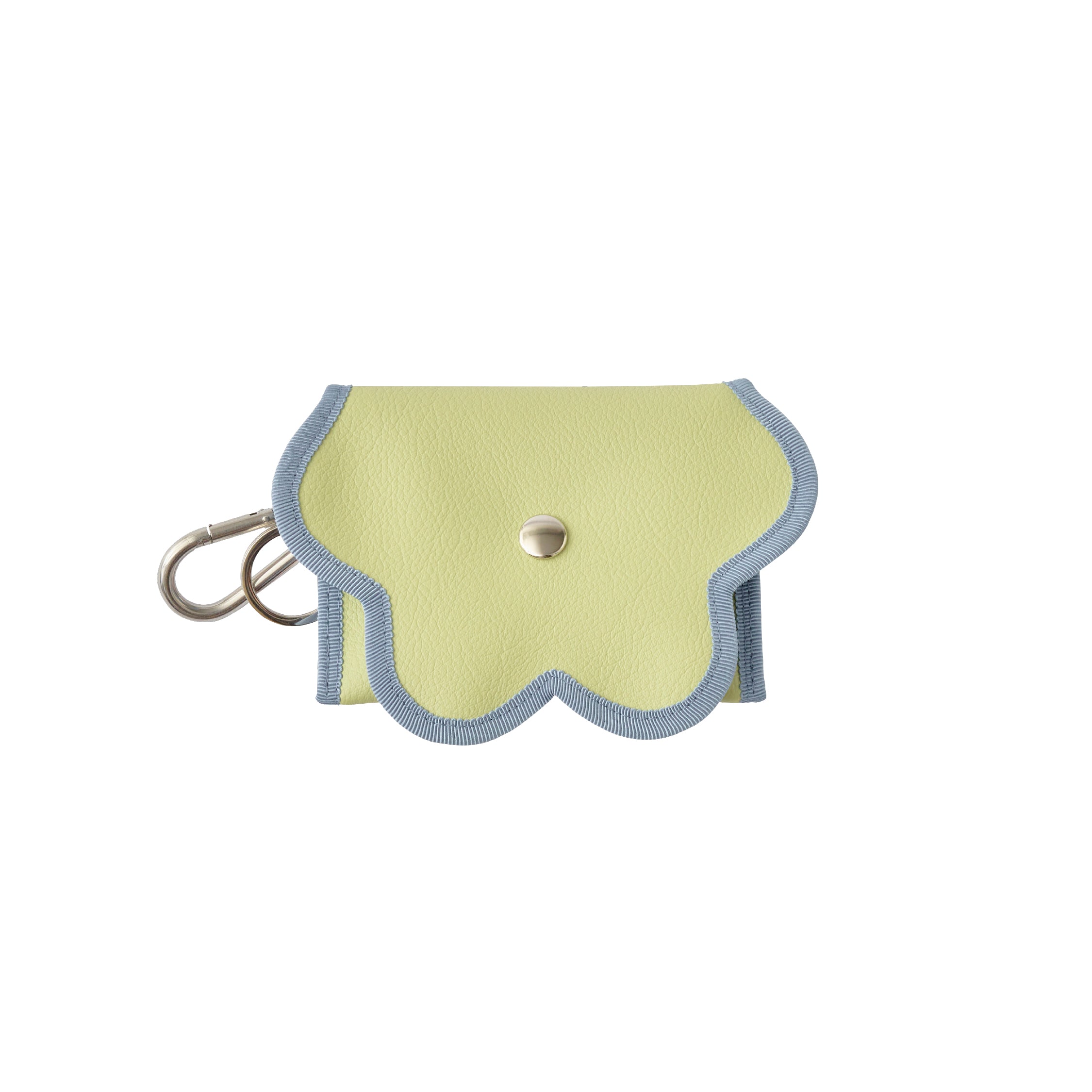 nori enomoto wave purse 2つのポケットとカラビナ付きの多機能パスケース。ギフトに最適なコンパクトなデザイン。ユニセックスでミニ財布としても活躍。