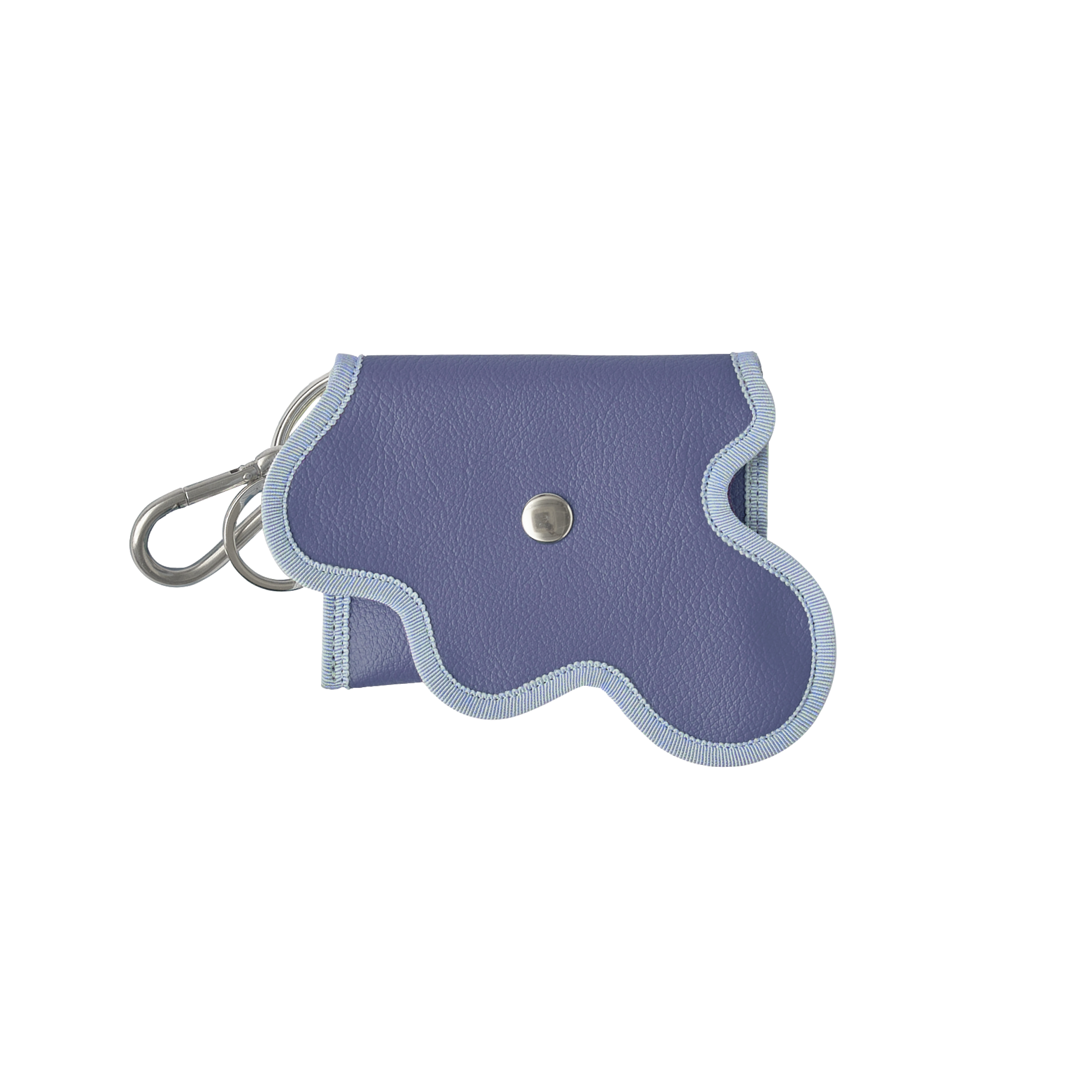 nori enomoto wave purse 2つのポケットとカラビナ付きの多機能パスケース。ギフトに最適なコンパクトなデザイン。ユニセックスでミニ財布としても活躍。