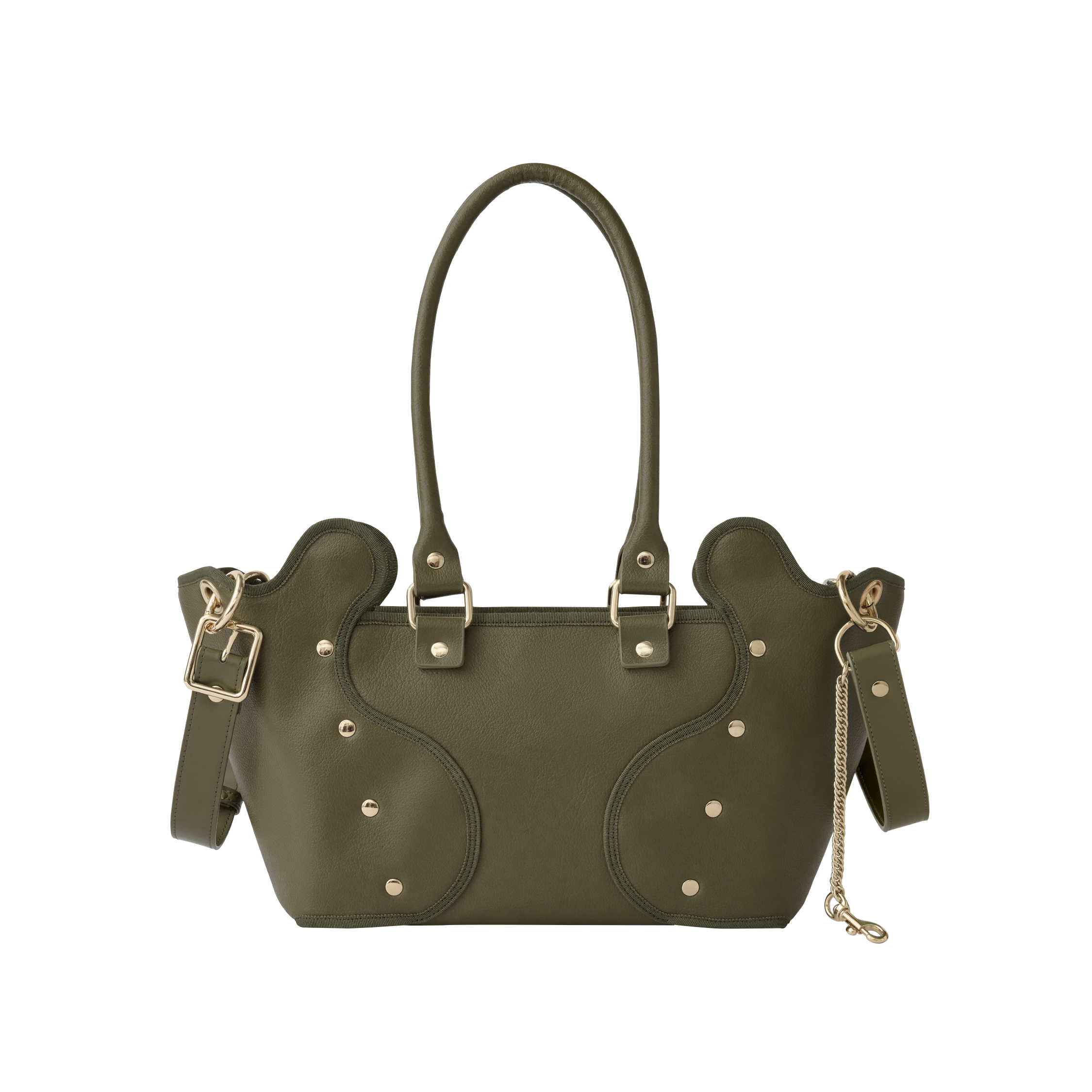 nori enomoto dimanche nuit 形が変わる2WAYショルダーバッグ。350mlペットボトル対応。取り外し可能なサイドハンドル。マグネット開閉。内側にポケット2つ。