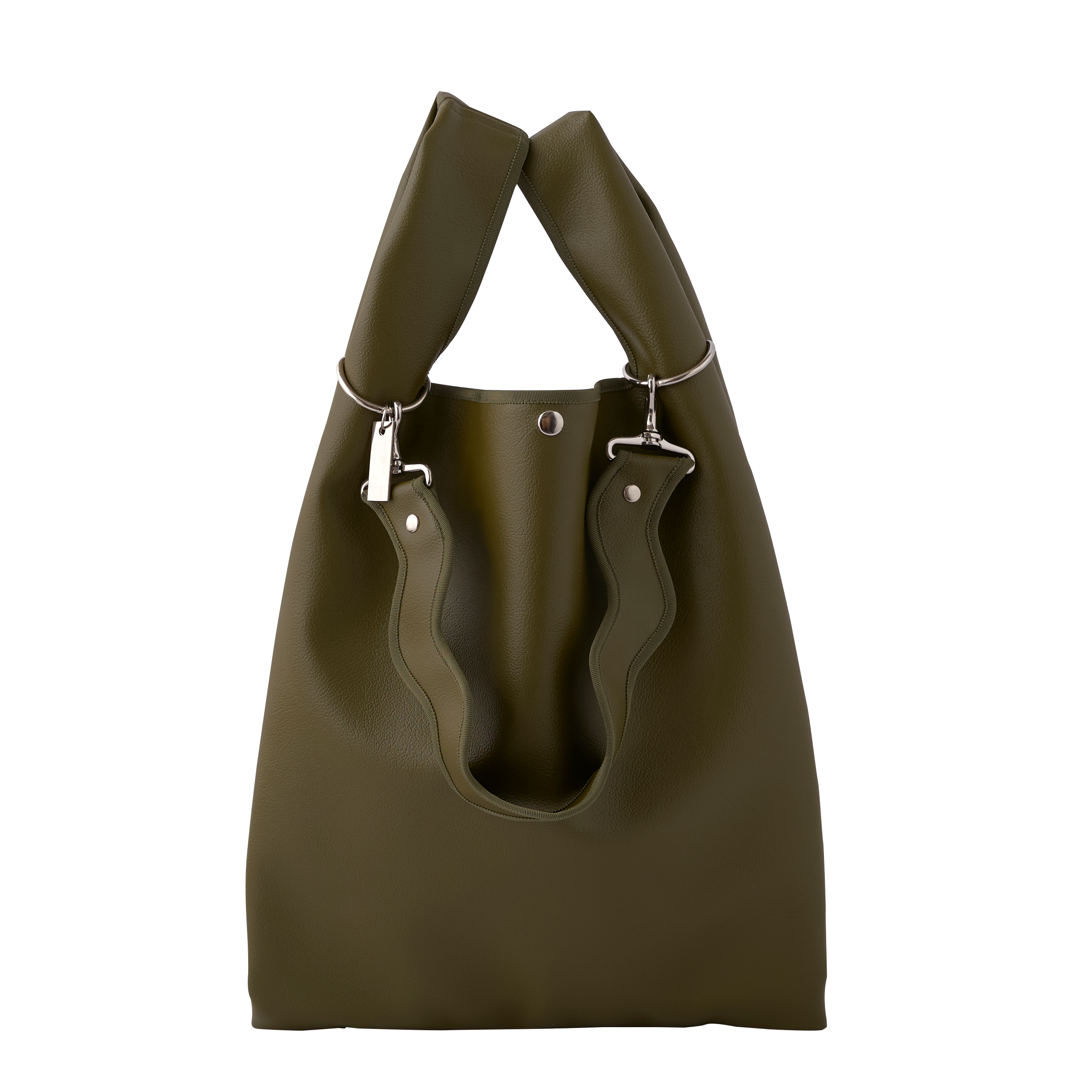 nori enomoto jeudi soir A4サイズ対応の2WAYショルダーバッグ。軽量かつ大容量で、通勤・通学やデイリーユースに最適。取り外し可能なショルダーベルトと、チャームが付けられるDカン付き。内ポケットあり。