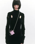 nori enomoto mardi matin pom 人気モデルmardi matinをミニチュア化したマイクロサイズの2WAYレザーバッグ。イヤホンやリップの収納も可能。付属のチェーンでクロスボディにも対応。