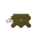 nori enomoto wave purse 2つのポケットとカラビナ付きの多機能パスケース。ギフトに最適なコンパクトなデザイン。ユニセックスでミニ財布としても活躍。