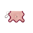 nori enomoto wave purse 2つのポケットとカラビナ付きの多機能パスケース。ギフトに最適なコンパクトなデザイン。ユニセックスでミニ財布としても活躍。