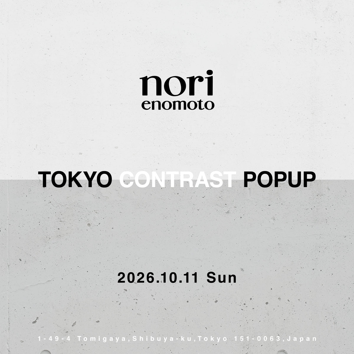 Tokyo CONTRAST Pop-Up