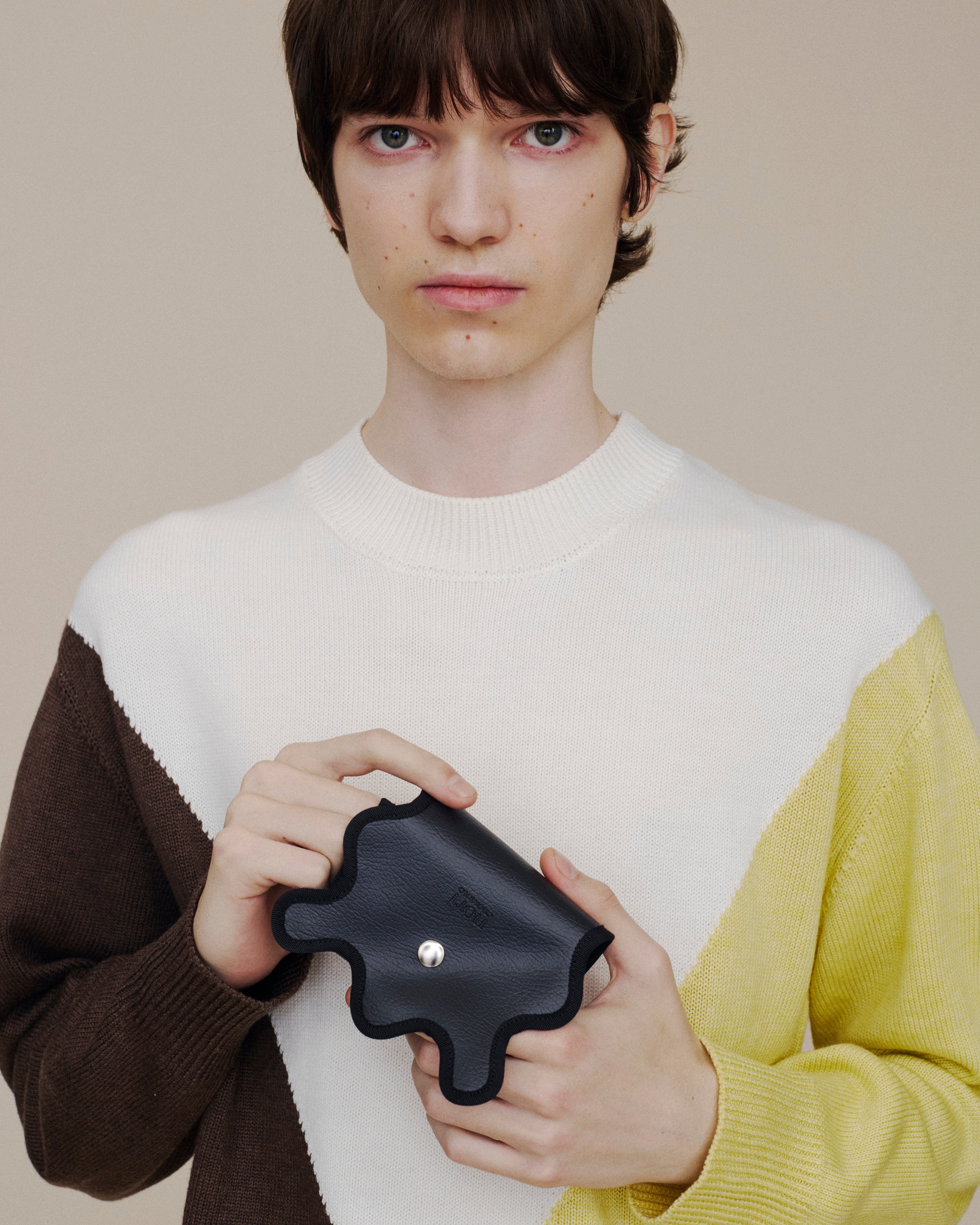 wave mini wallet / black – nori enomoto