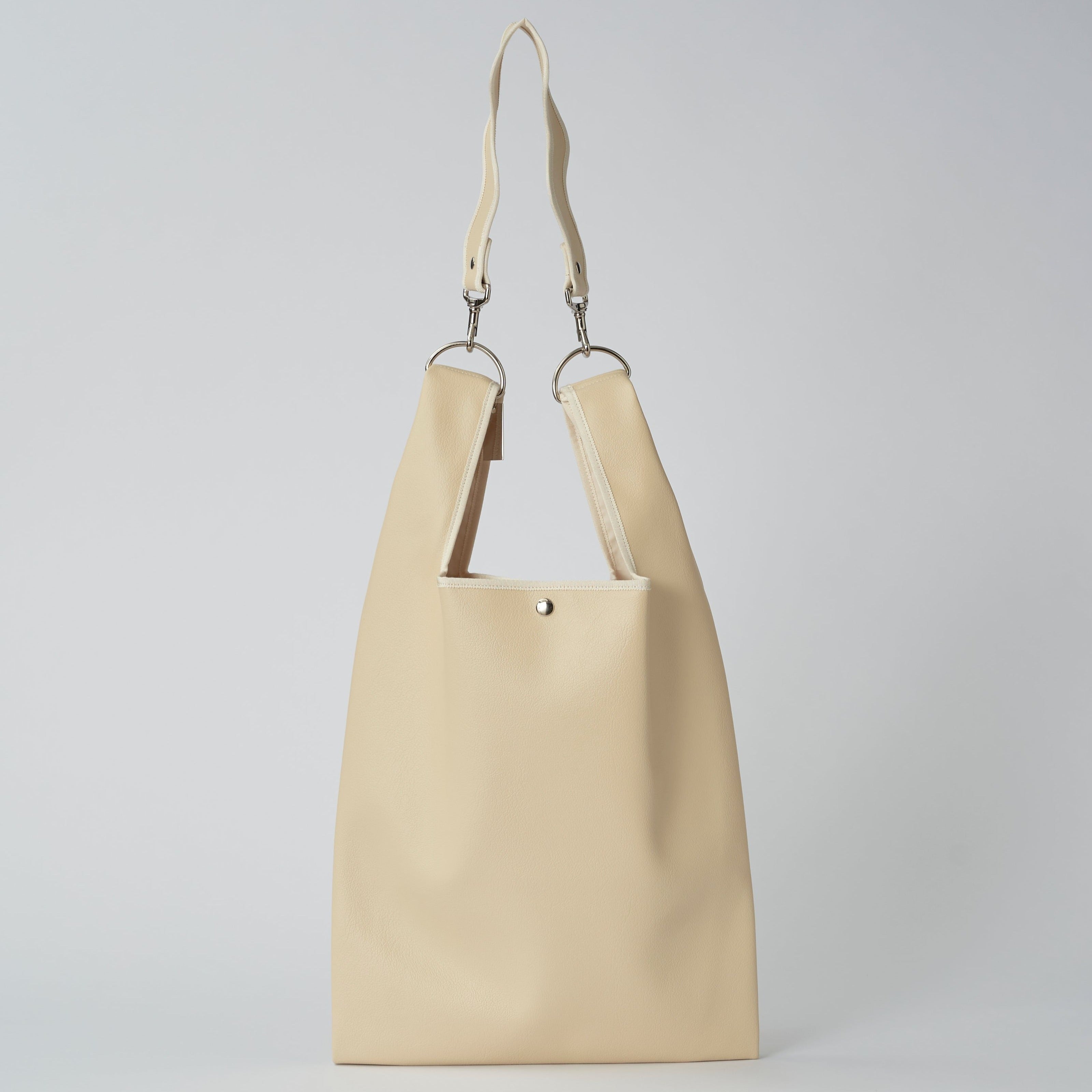 wave tote bag / black shirring velours – nori enomoto