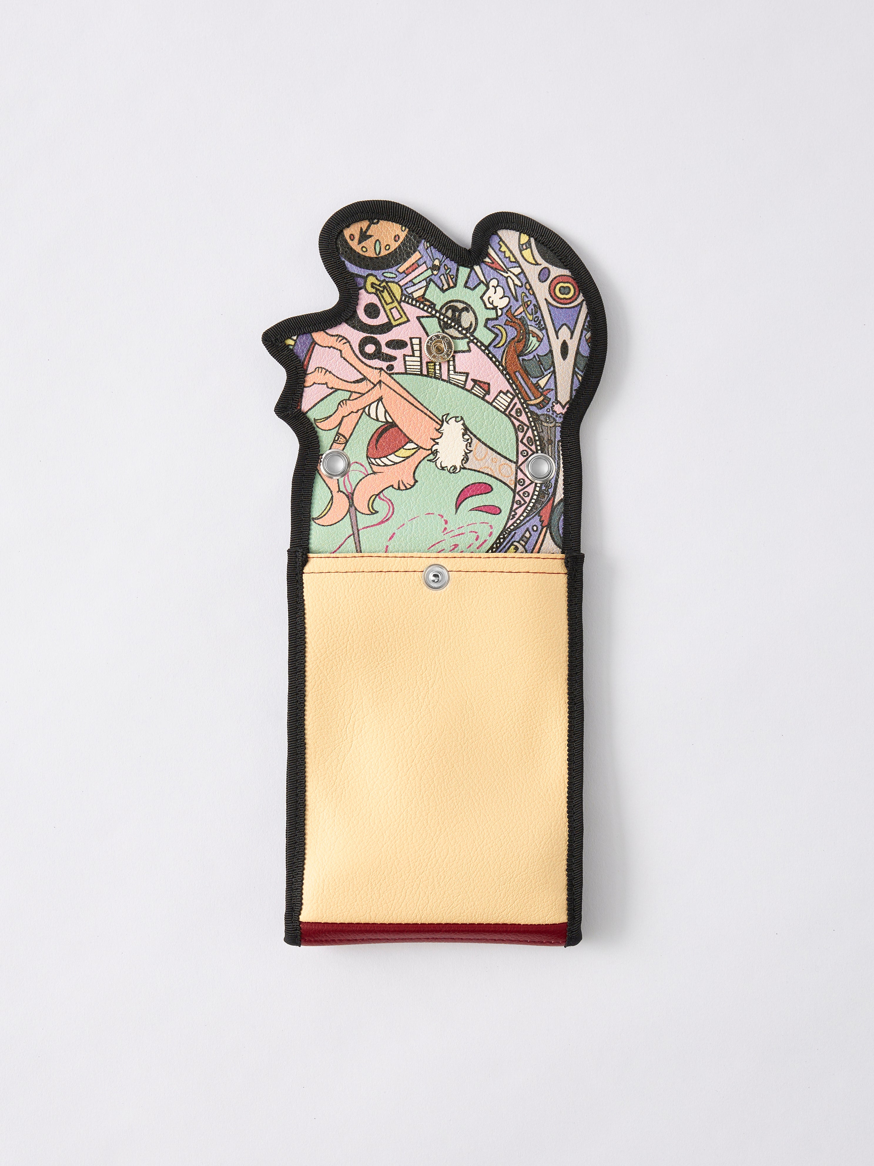 Kyogoku wave leather iphone folder – nori enomoto