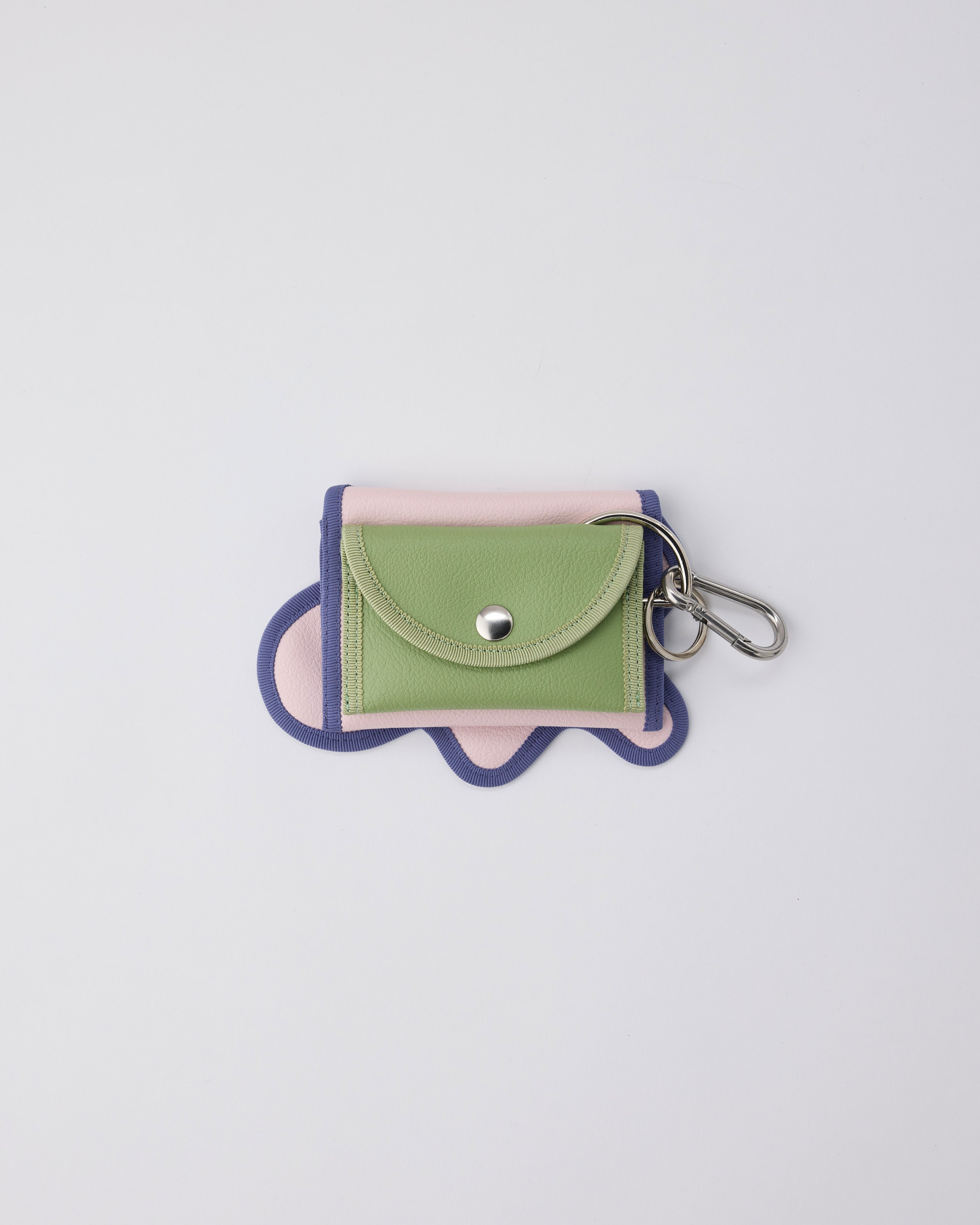 nori enomoto wave purse カーキ ケース broken wave purse A / powder pink × moss green – nori enomoto