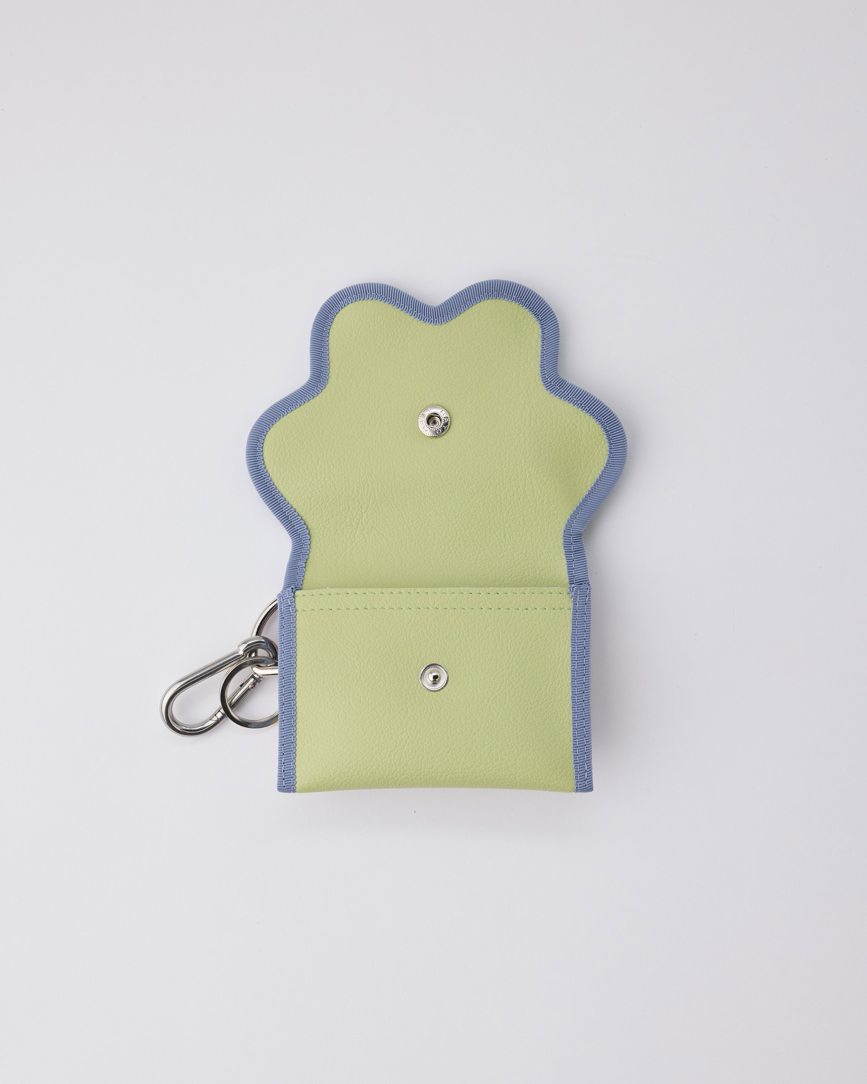 broken wave purse B / pistachio × powder pink – nori enomoto