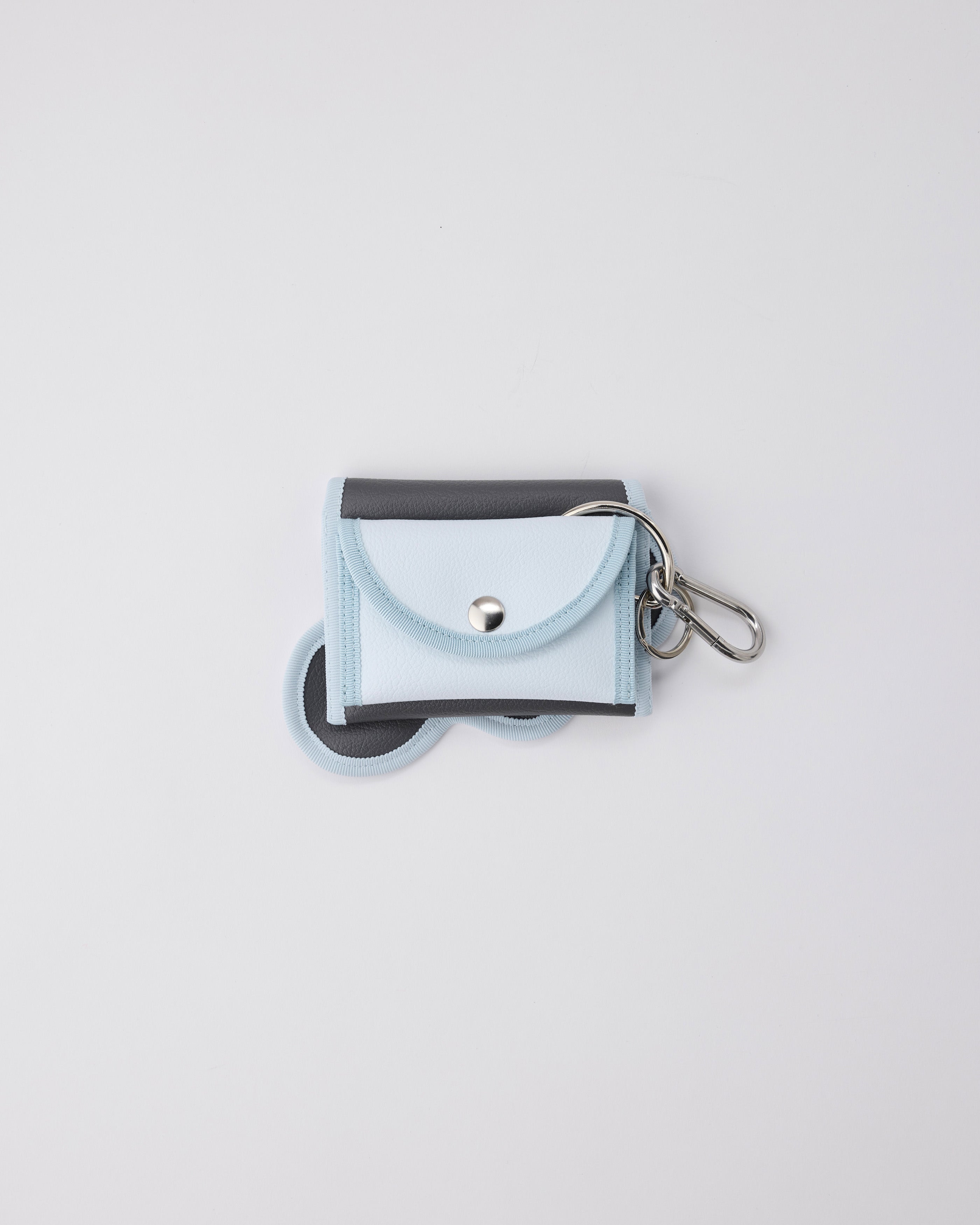 【美品】ノリエノモト　broken wave purse E broken wave purse E / charcoal gray × white blue – nori enomoto