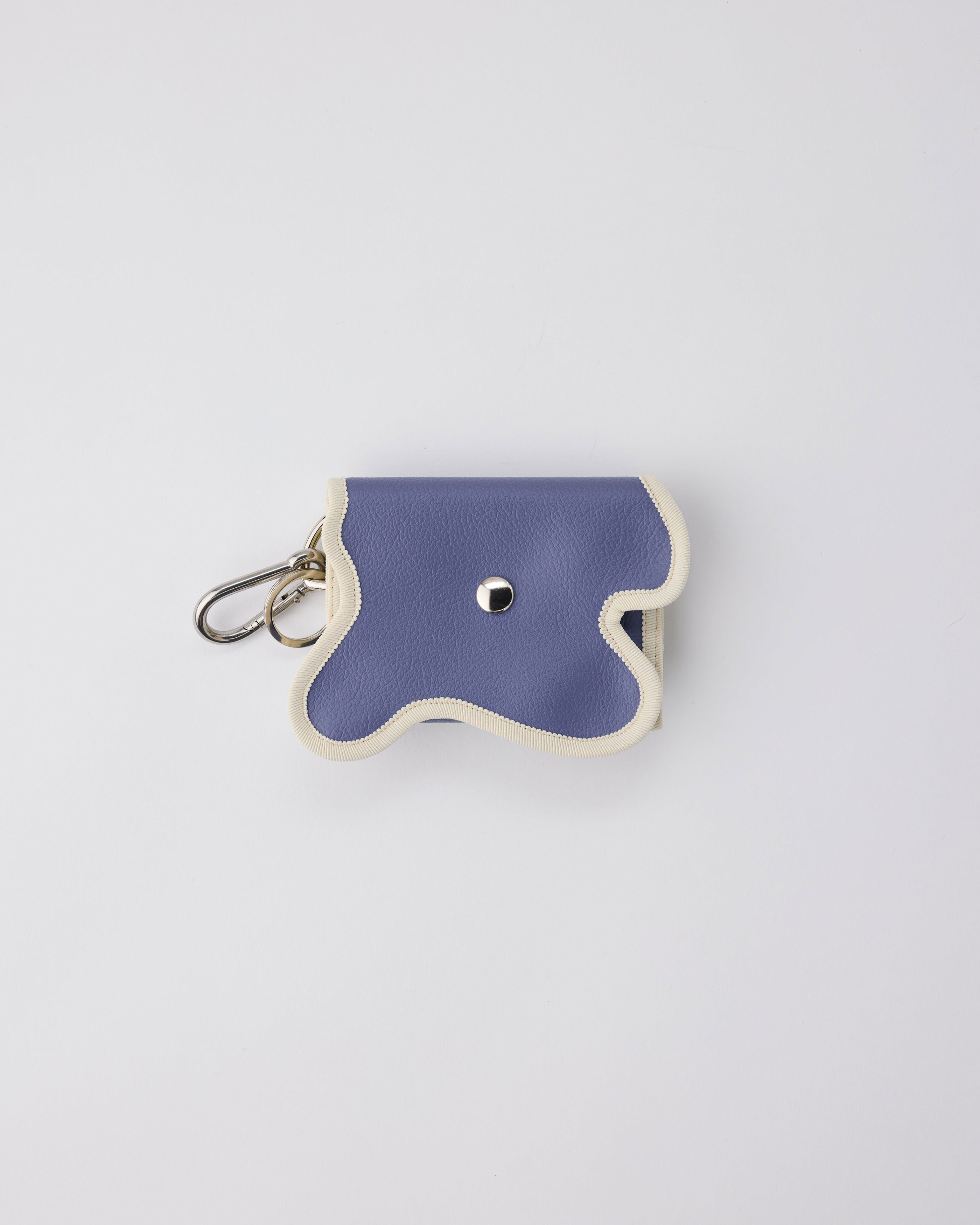 norienomoto ネイビーケースショルダー broken wave purse L / pansy × pistachio – nori enomoto