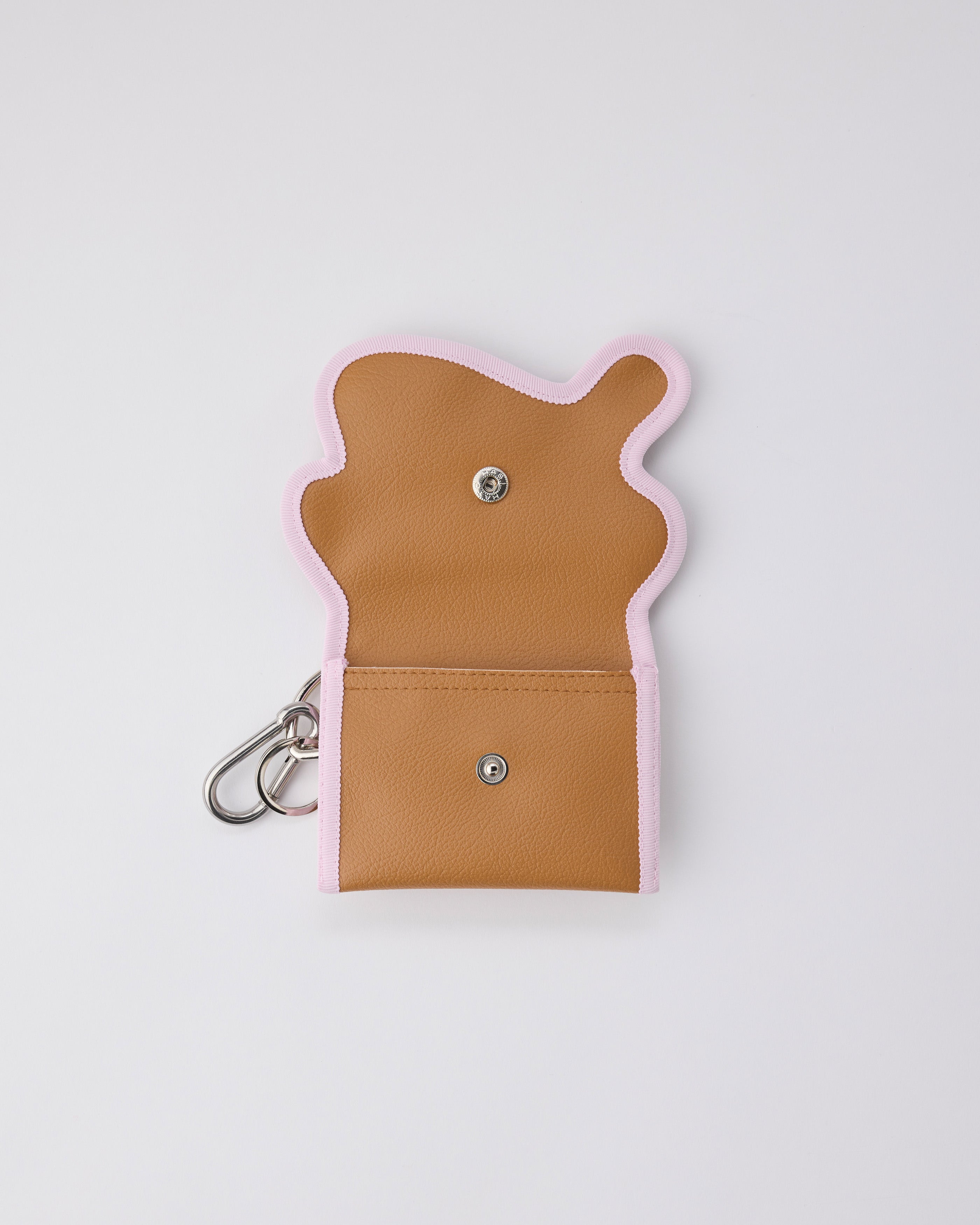 broken wave purse N / sienna × ecru beige – nori enomoto