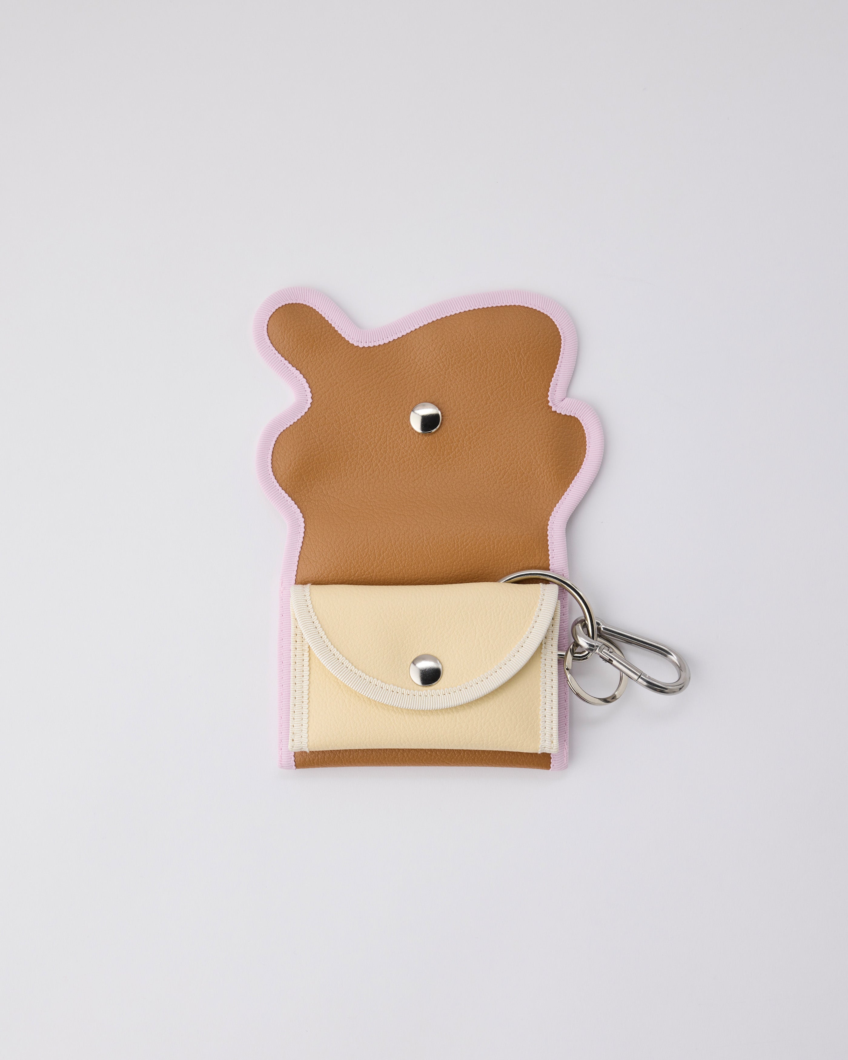 norienomoto broken wave purse ノリエノモト broken wave purse B / pistachio × powder pink – nori enomoto