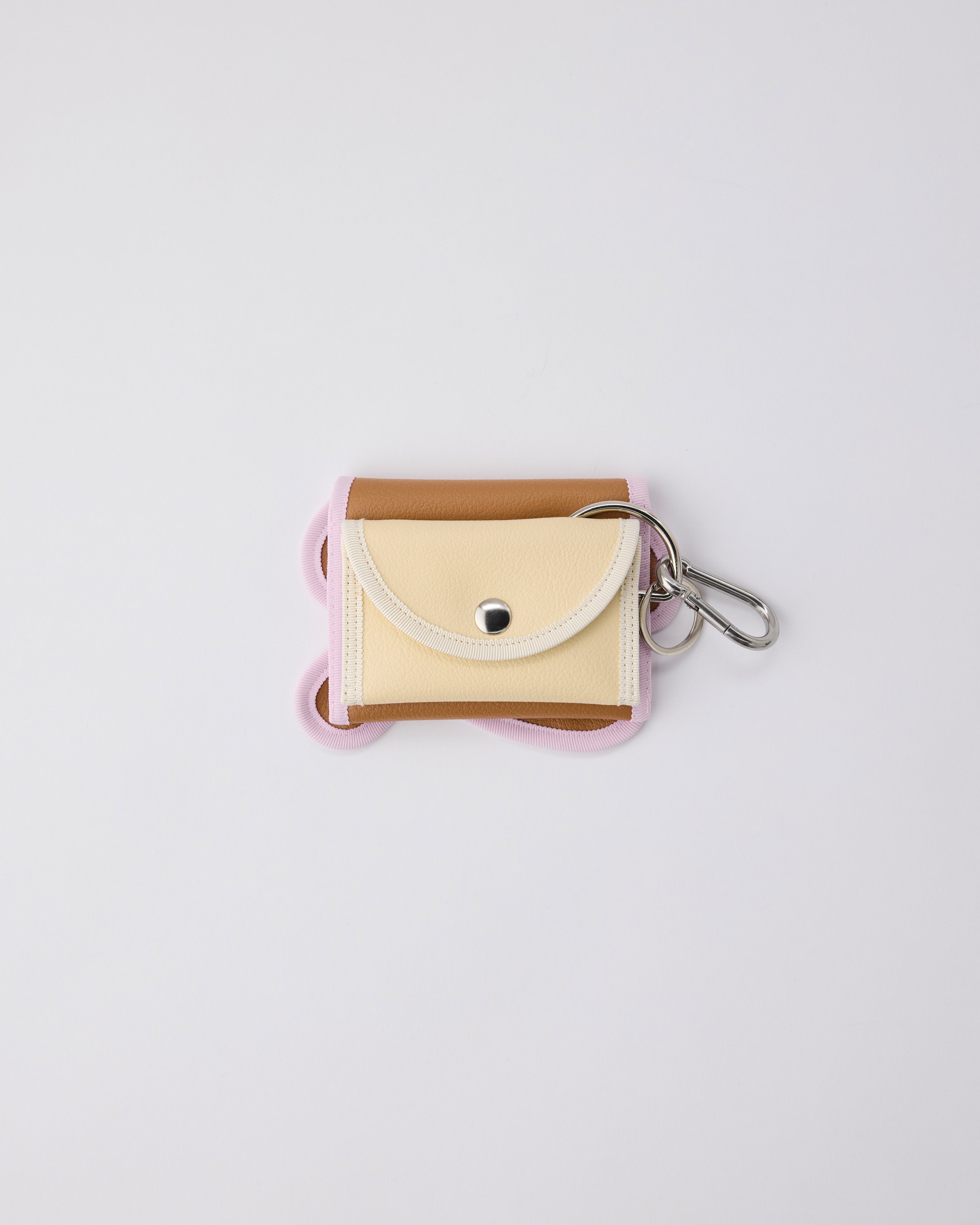 broken wave purse F / black × teal – nori enomoto