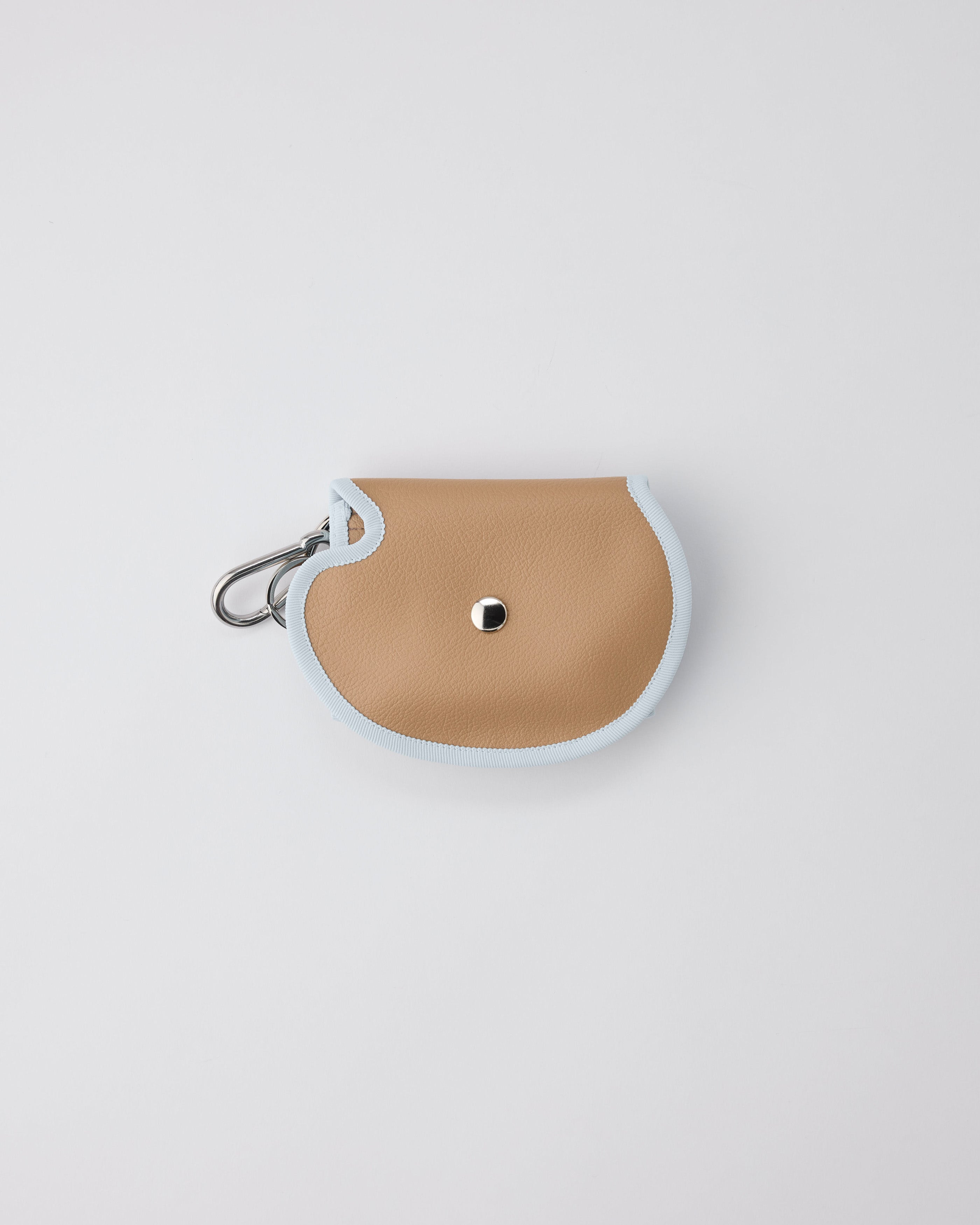 broken wave purse Q / taupe × iris – nori enomoto