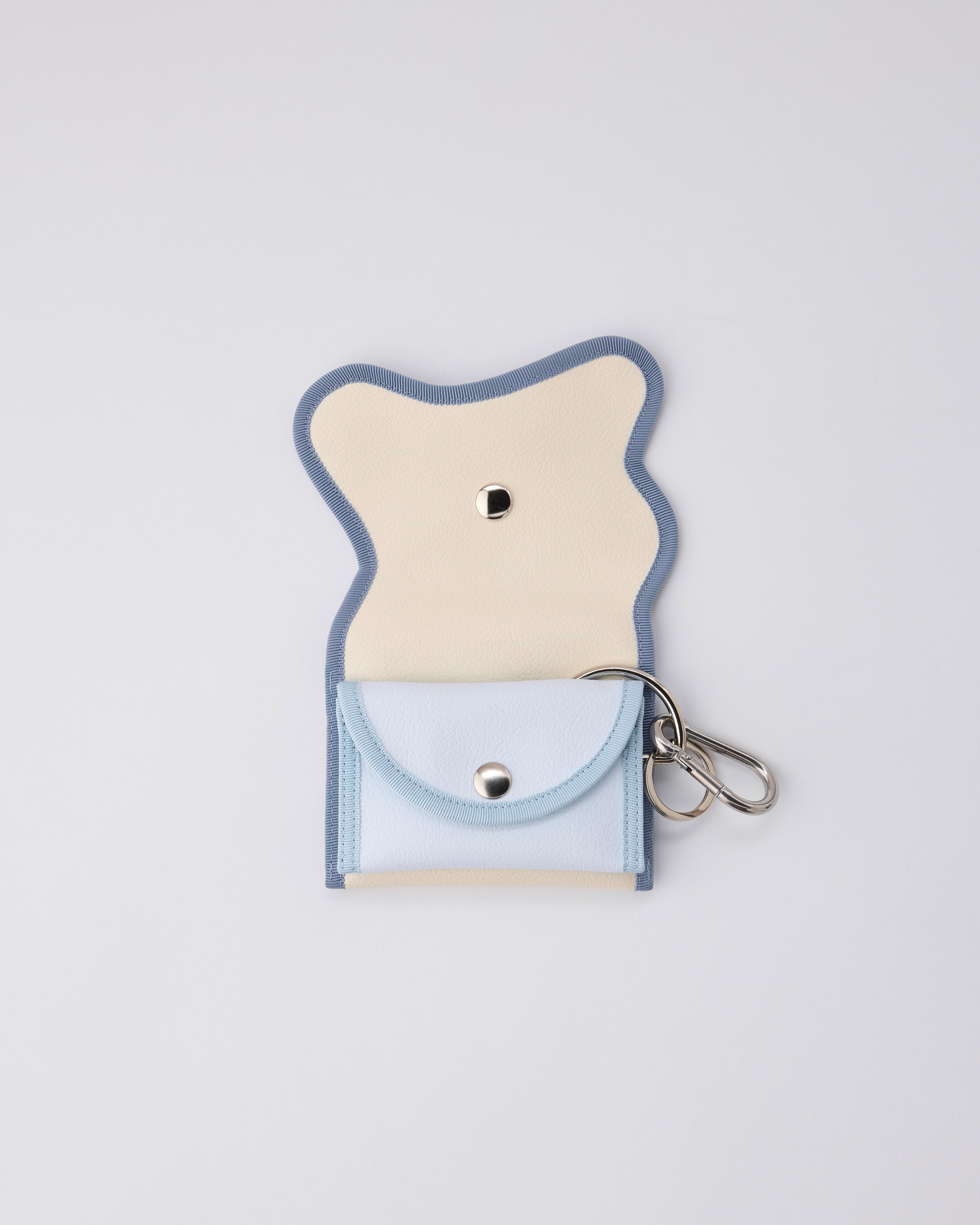 norienomoto broken wave purse ノリエノモト broken wave purse V / ivory × white blue – nori enomoto