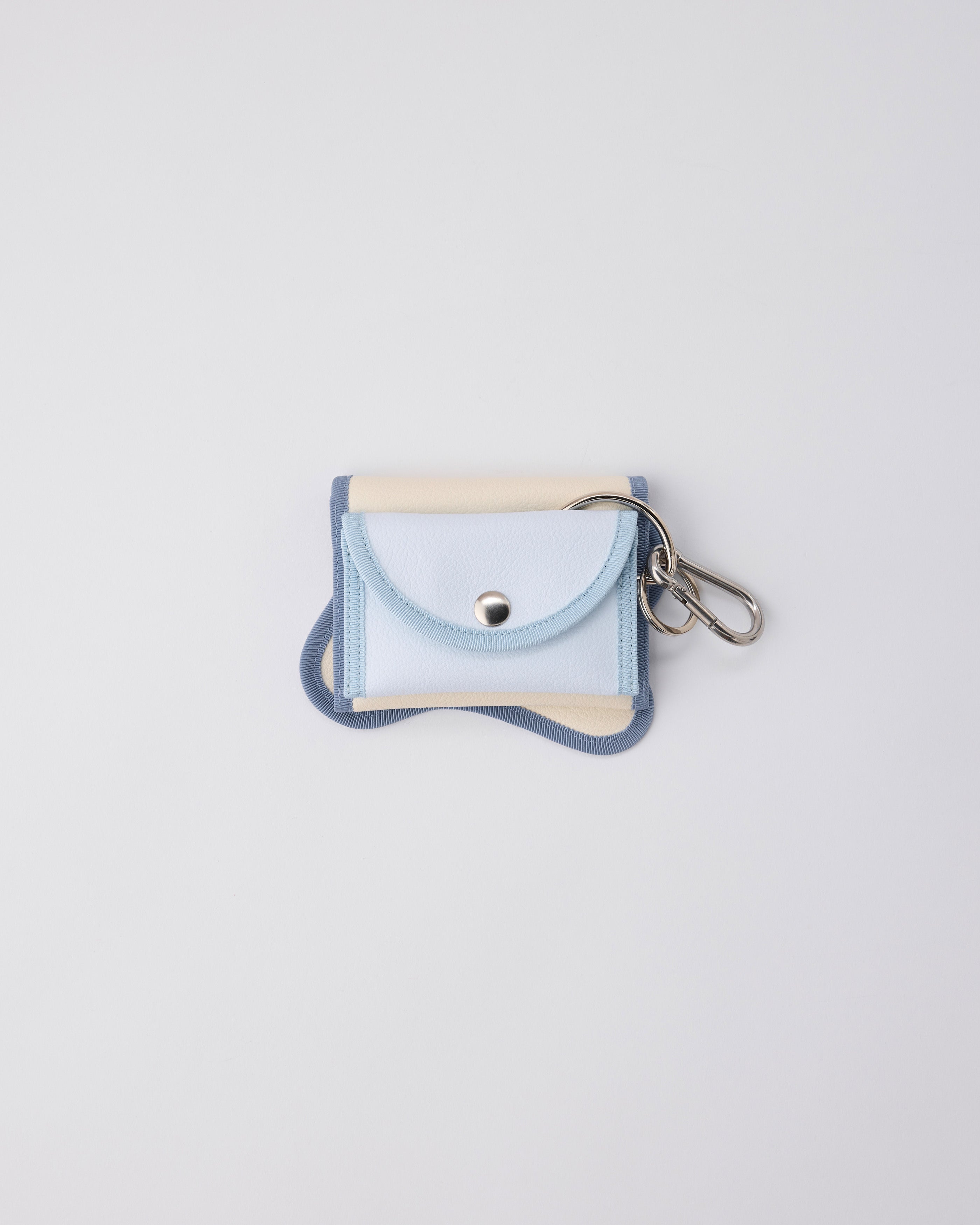 小物 norienomoto broken wave purse broken wave purse V / ivory × white blue – nori enomoto