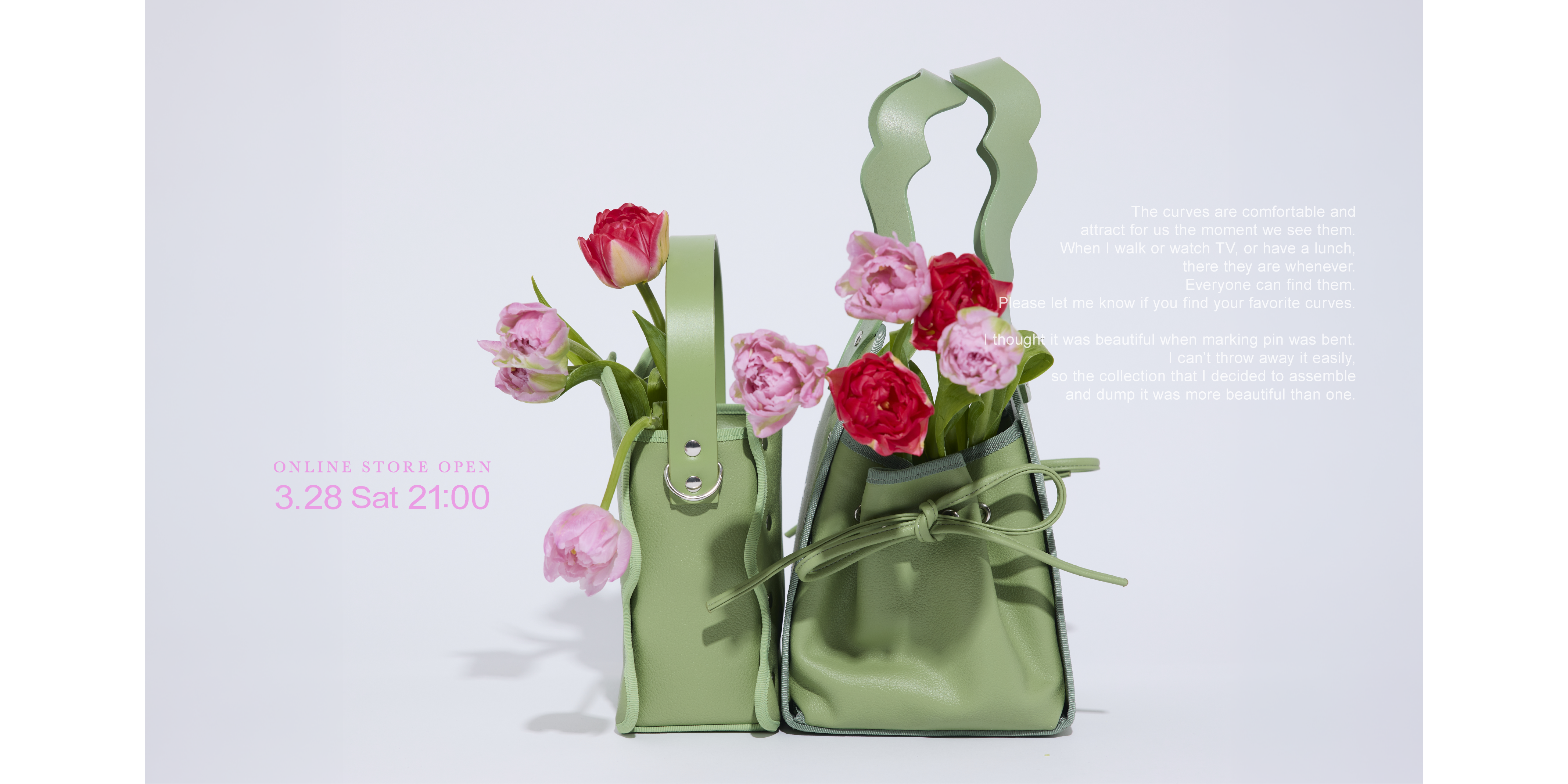 norienomoto/wave purse(rose pink×olive) | CEPA.PRIATELIAZEME.SK
