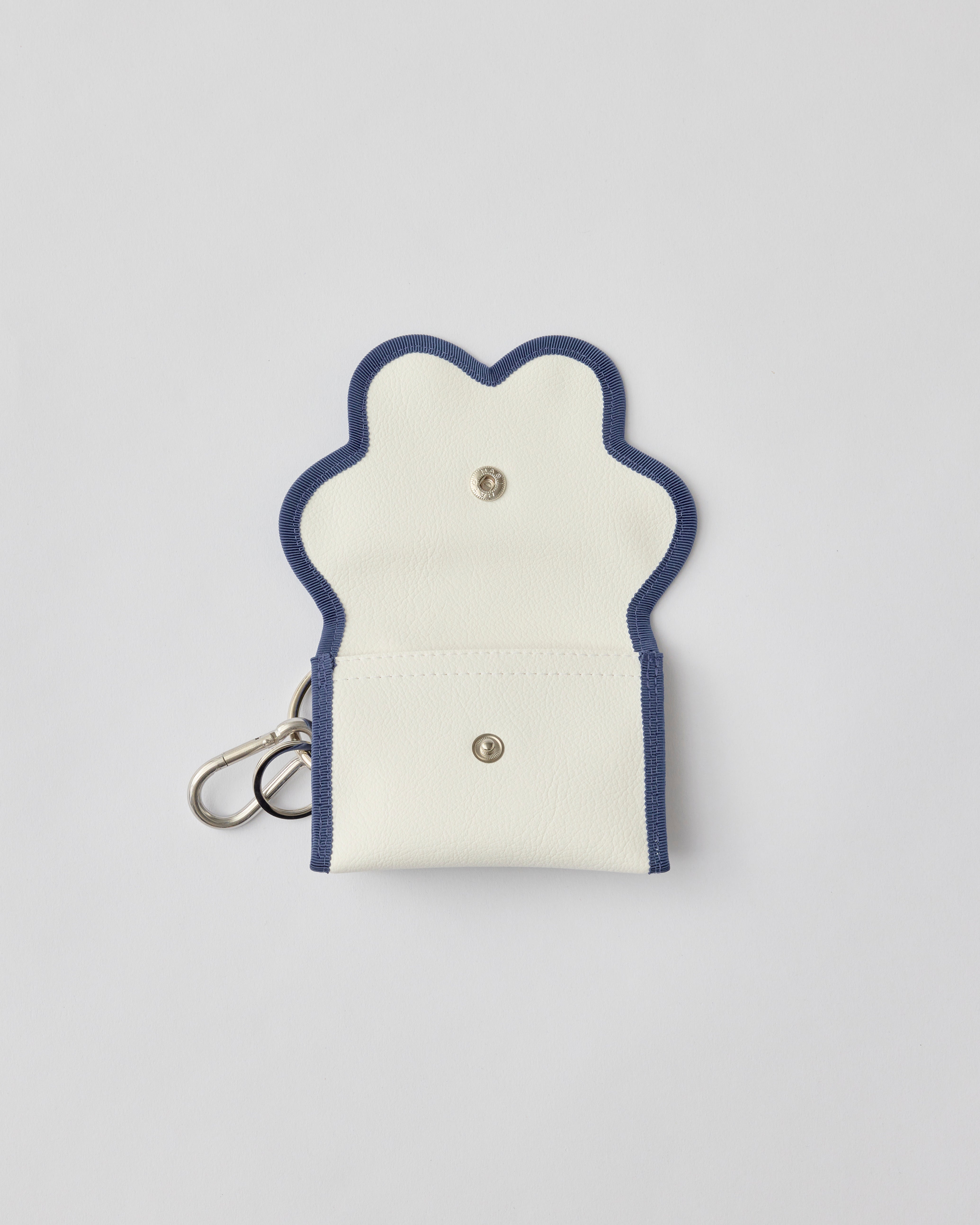 broken wave purse B / white × olive – nori enomoto