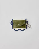 ノリエノモト wave purse パスケース ミニ財布 カラビナ付き カードケース コインケース キーリング付き コンパクト 通勤 通学 ユニセックス ギフト Dカン付き