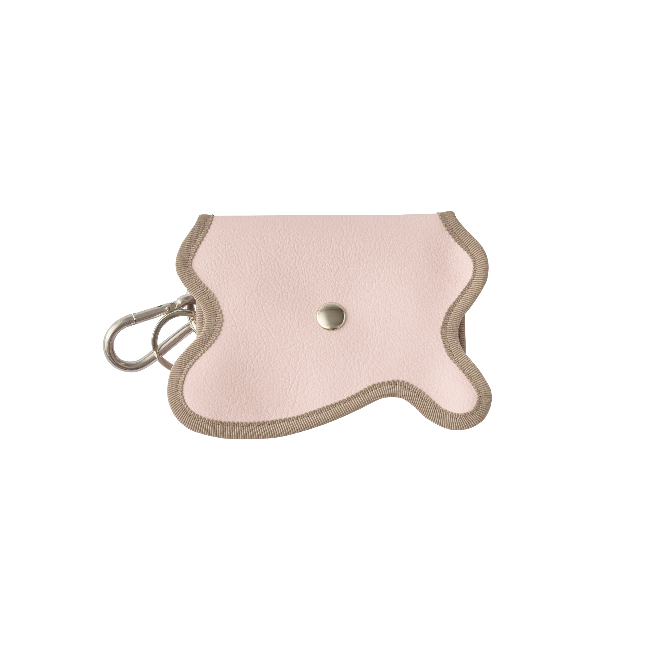 nori enomoto　wave purse　2つのポケットとカラビナ付きの多機能パスケース。ギフトに最適なコンパクトなデザイン。ユニセックスでミニ財布としても活躍。