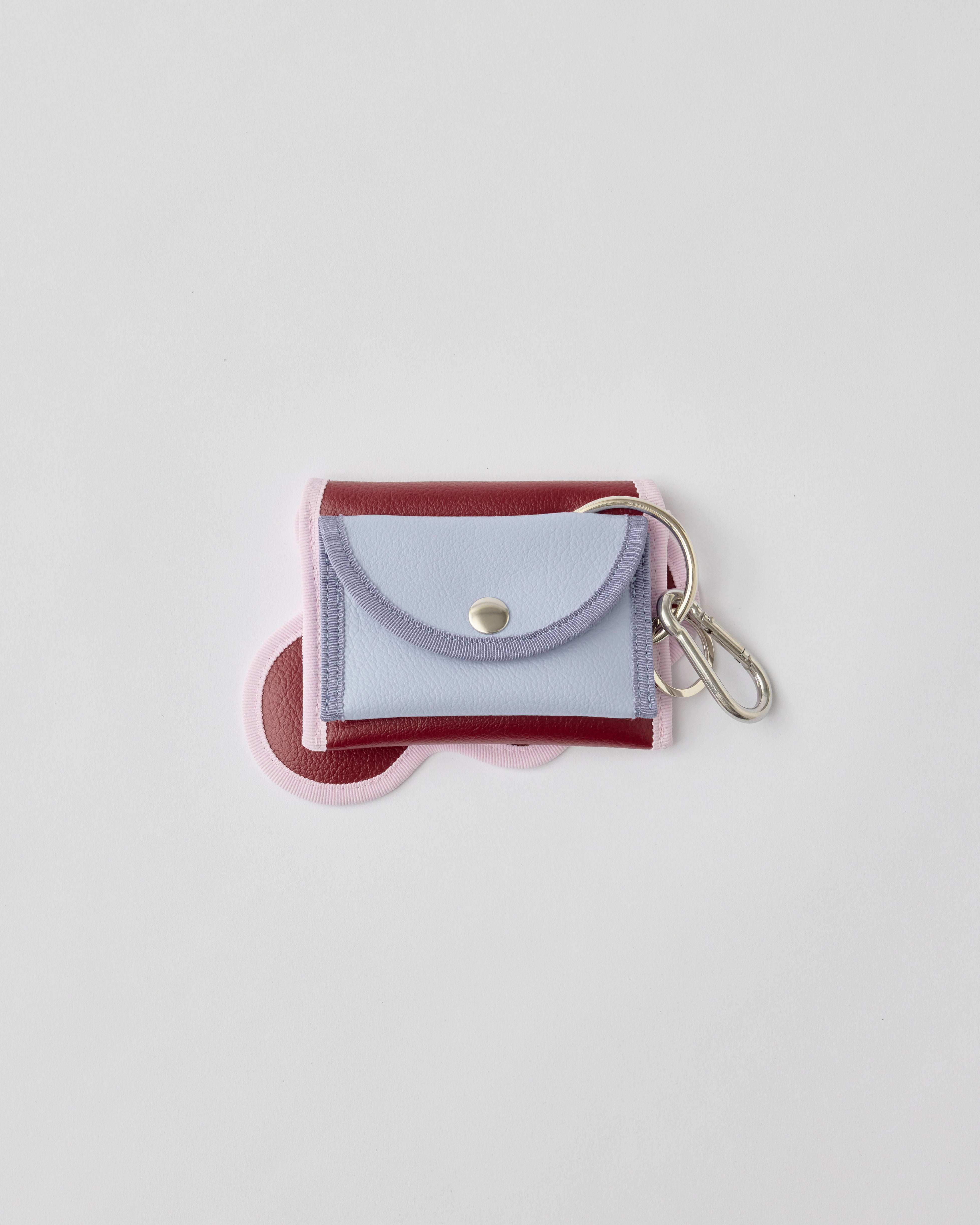 broken wave purse E / bordeaux × iris – nori enomoto broken wave purse E / bordeaux × iris – nori enomoto