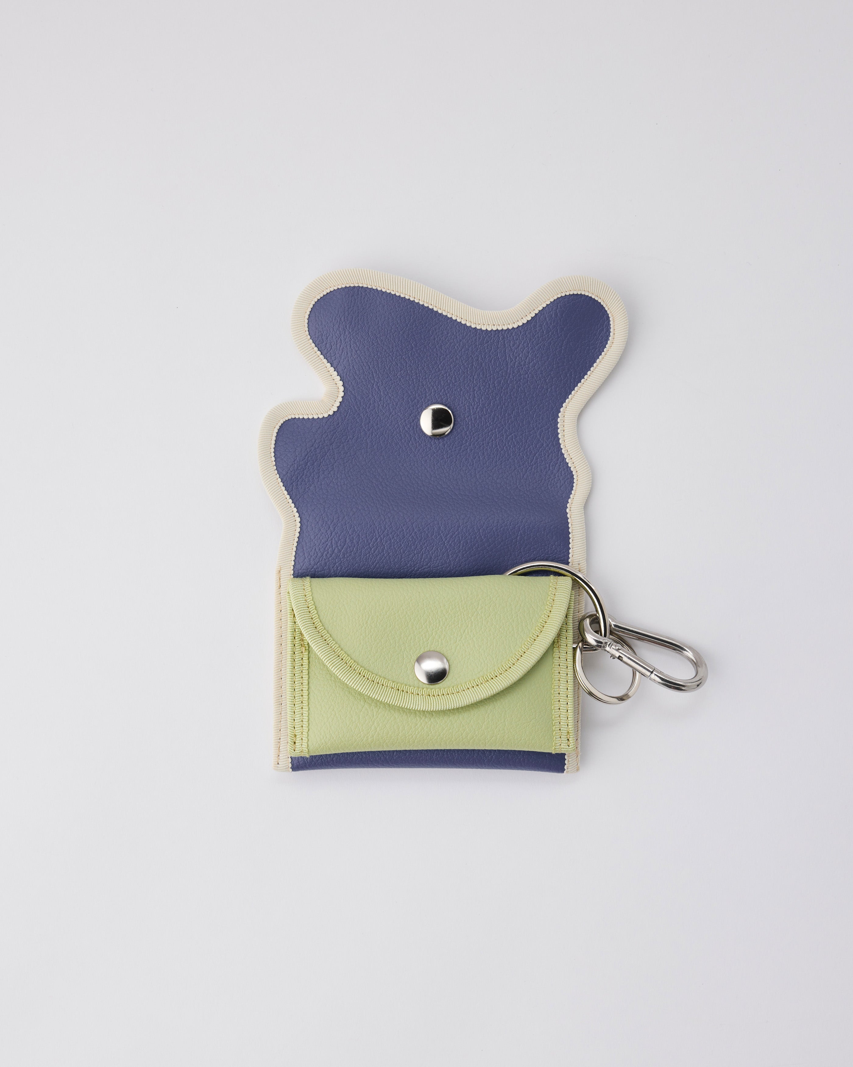broken wave purse L / pansy × pistachio – nori enomoto
