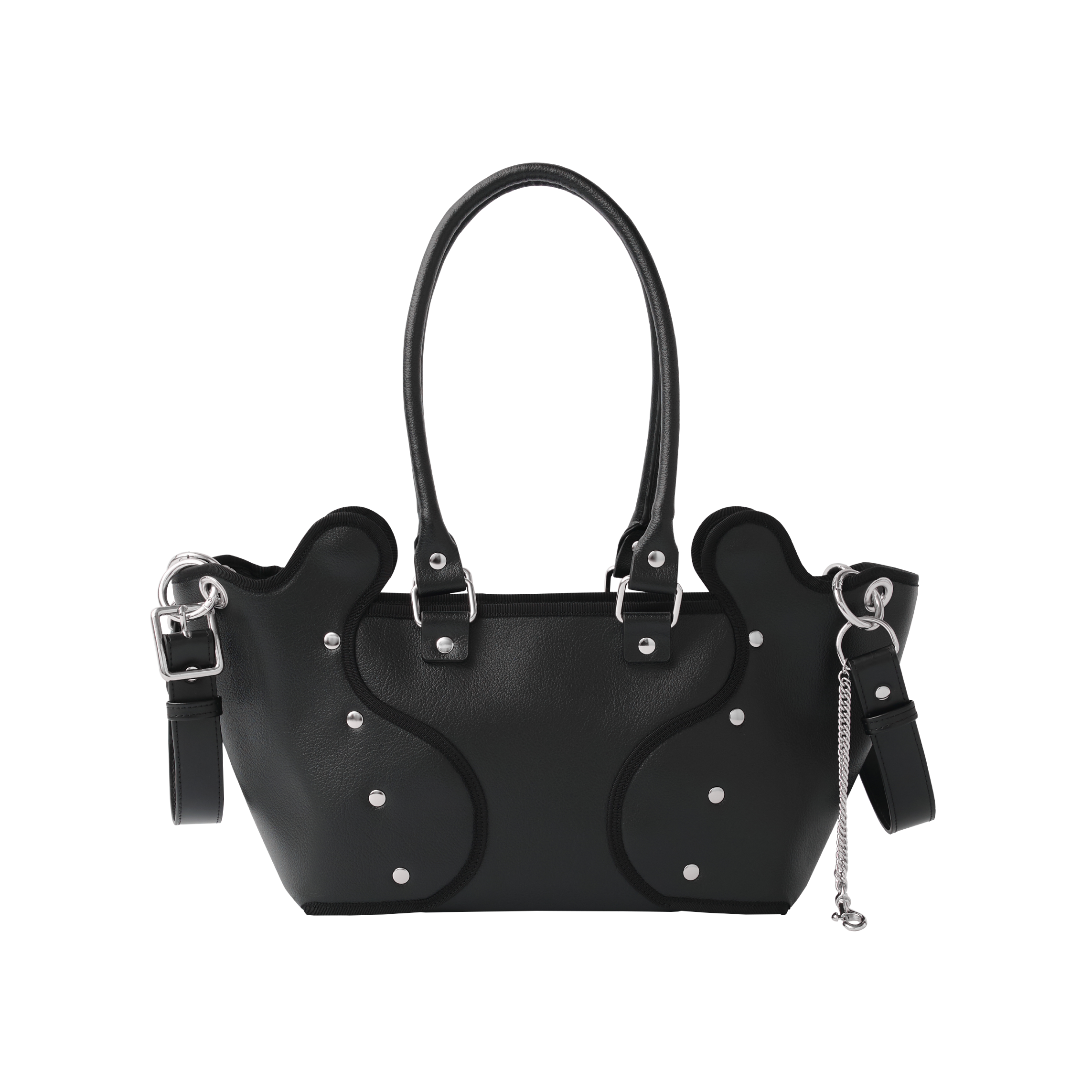 nori enomoto　dimanche nuit　形が変わる2WAYショルダーバッグ。350mlペットボトル対応。取り外し可能なサイドハンドル。マグネット開閉。内側にポケット2つ。
