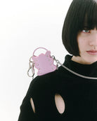 nori enomoto　mardi matin pom　人気モデルmardi matinをミニチュア化したマイクロサイズの2WAYレザーバッグ。イヤホンやリップの収納も可能。付属のチェーンでクロスボディにも対応。