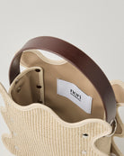 ノリエノモト mardi matin rattan series バケットバッグ ミニバッグ ショルダーバッグ クロスボディ チェーン付き 350mlペットボトル収納可能 Dカン付き ラタン調デザイン