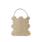 ノリエノモト mardi matin rattan series バケットバッグ ミニバッグ ショルダーバッグ クロスボディ チェーン付き 350mlペットボトル収納可能 Dカン付き ラタン調デザイン