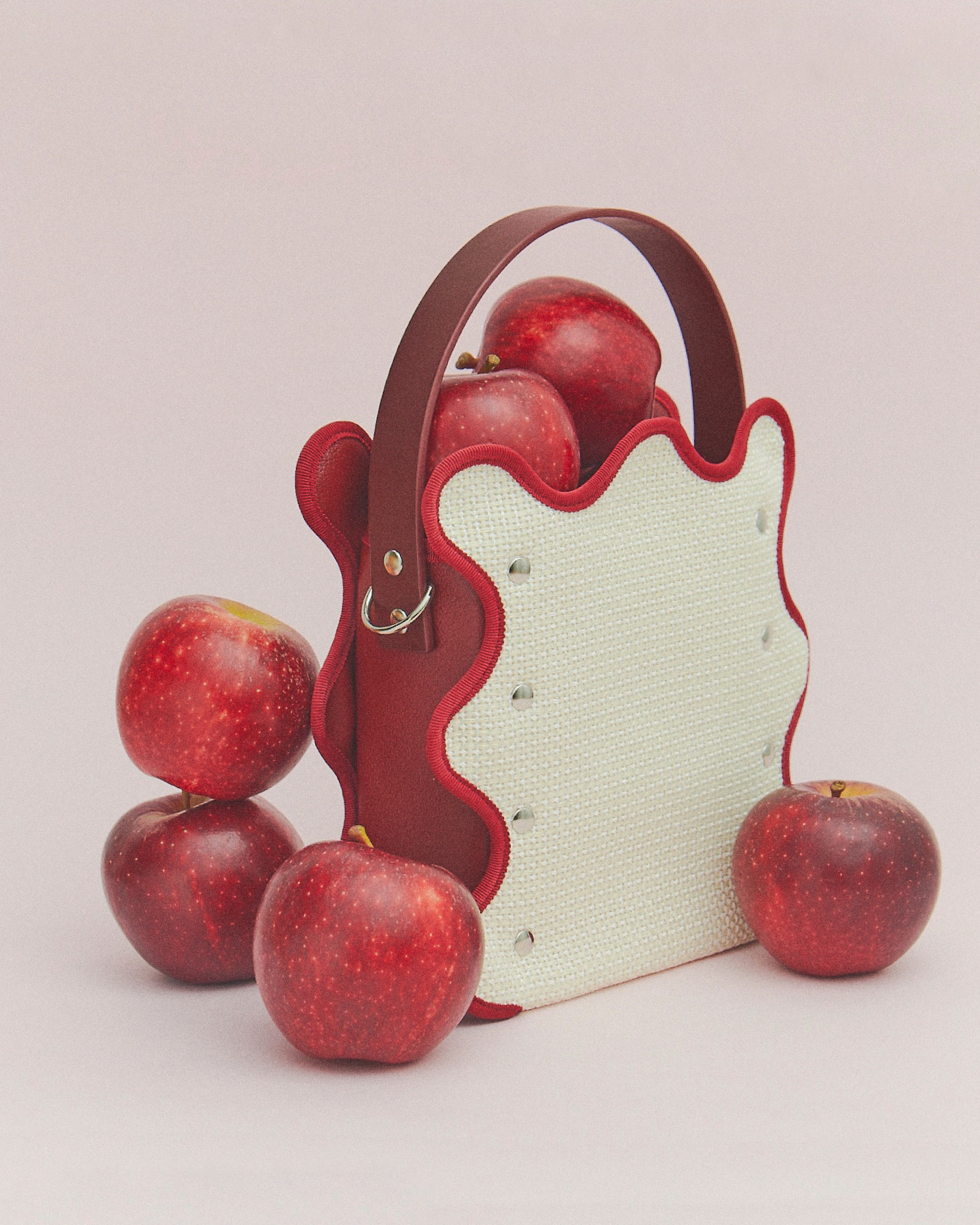 mardi matin rattan series / ivory × bordeaux – nori enomoto