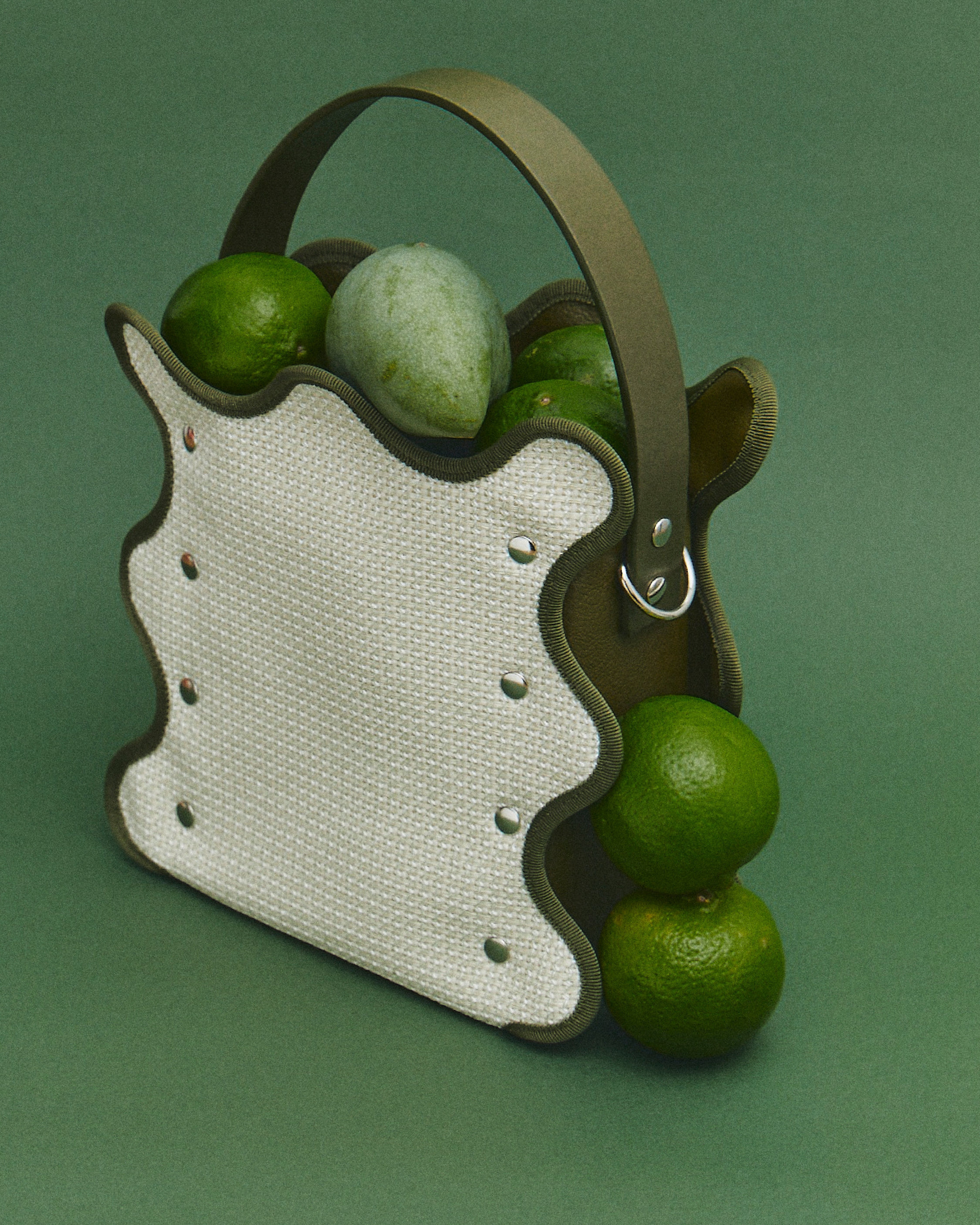 mardi matin rattan series / ivory × olive – nori enomoto