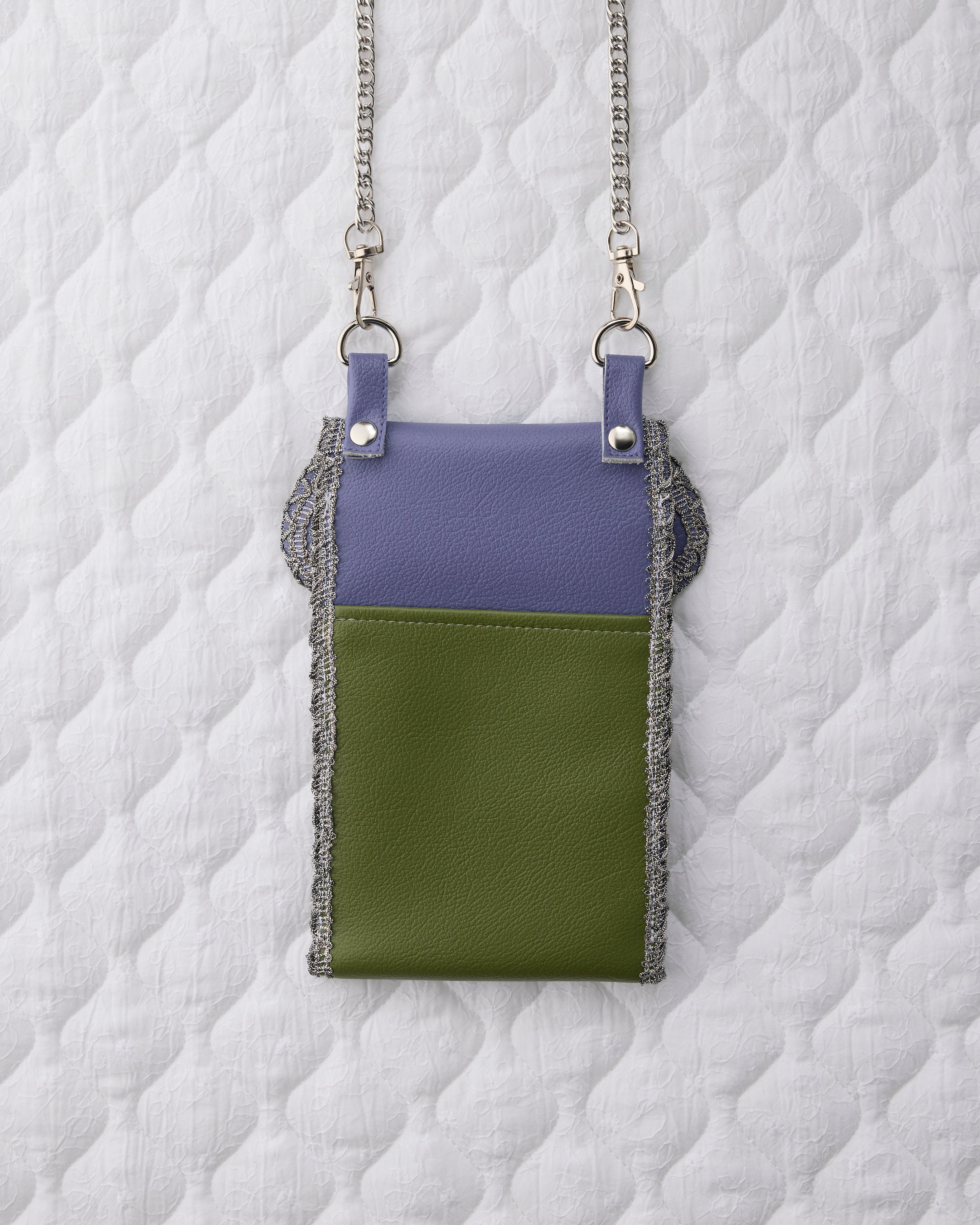 ノリエノモト paris special twinkle wave phone holder パリスペ 限定 スマホショルダー 前後ポケット付き ヴィンテージリボン