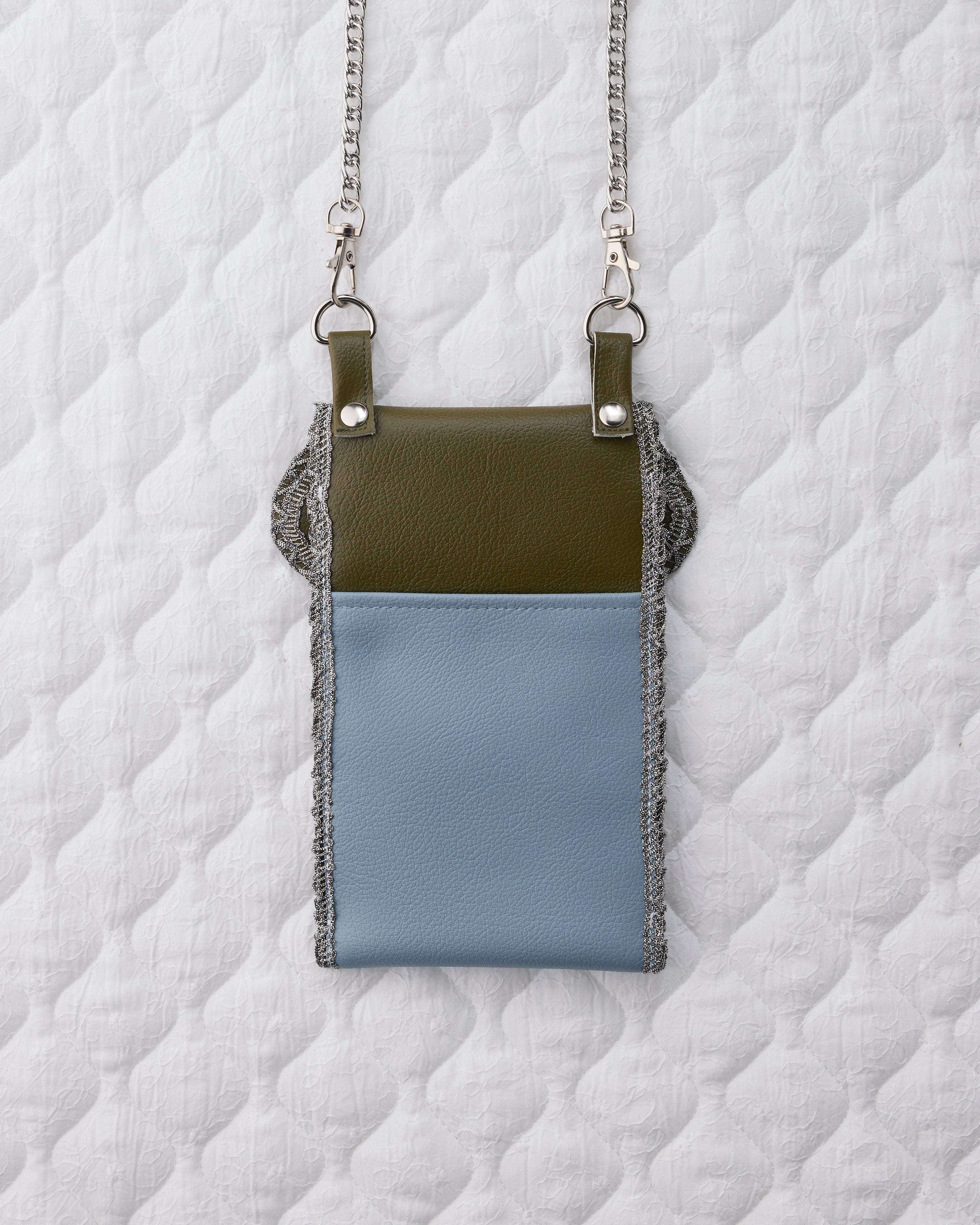 ノリエノモト paris special twinkle wave phone holder パリスペ 限定 スマホショルダー 前後ポケット付き ヴィンテージリボン