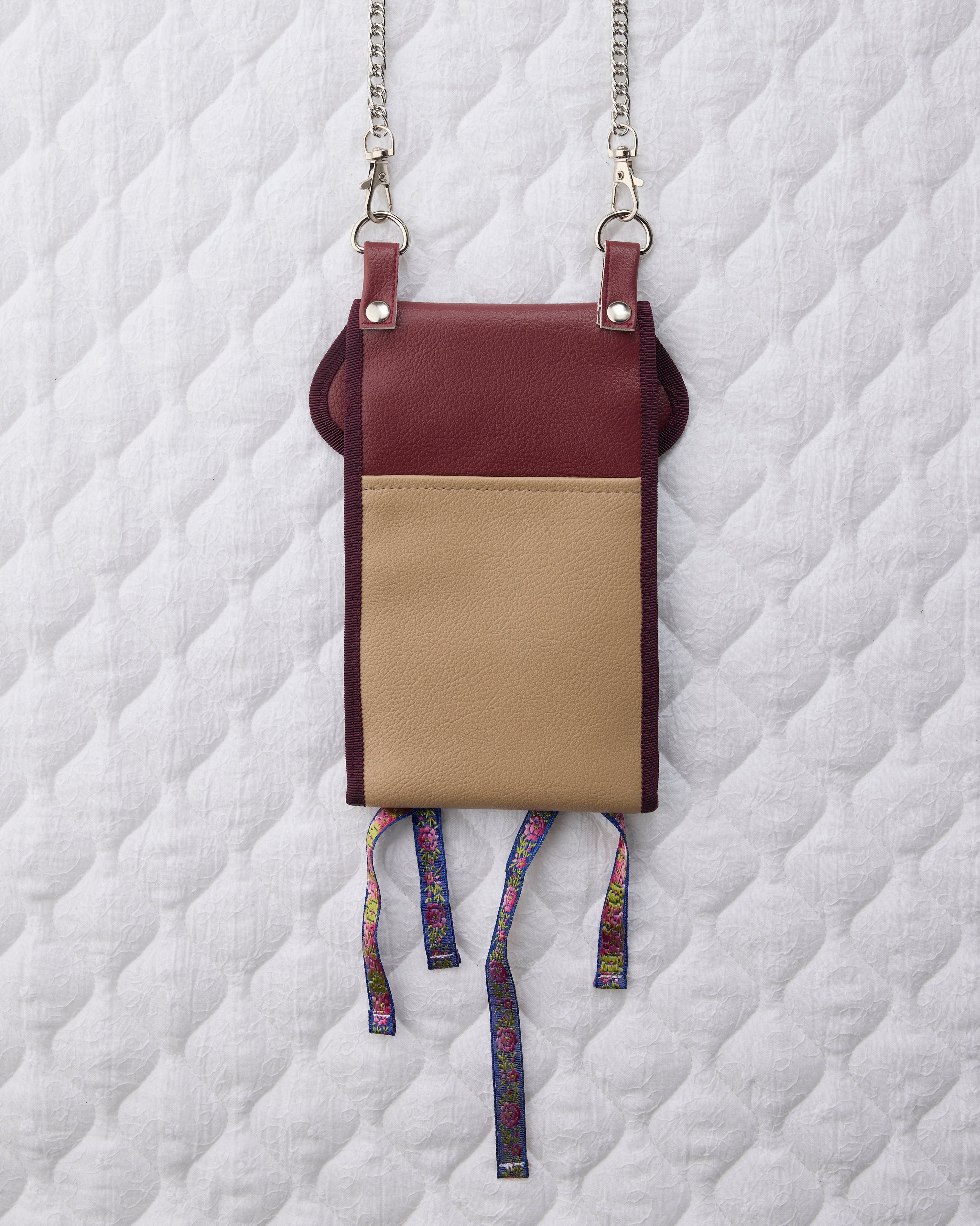 ノリエノモト paris special twinkle wave phone holder パリスペ 限定 スマホショルダー 前後ポケット付き ヴィンテージリボン