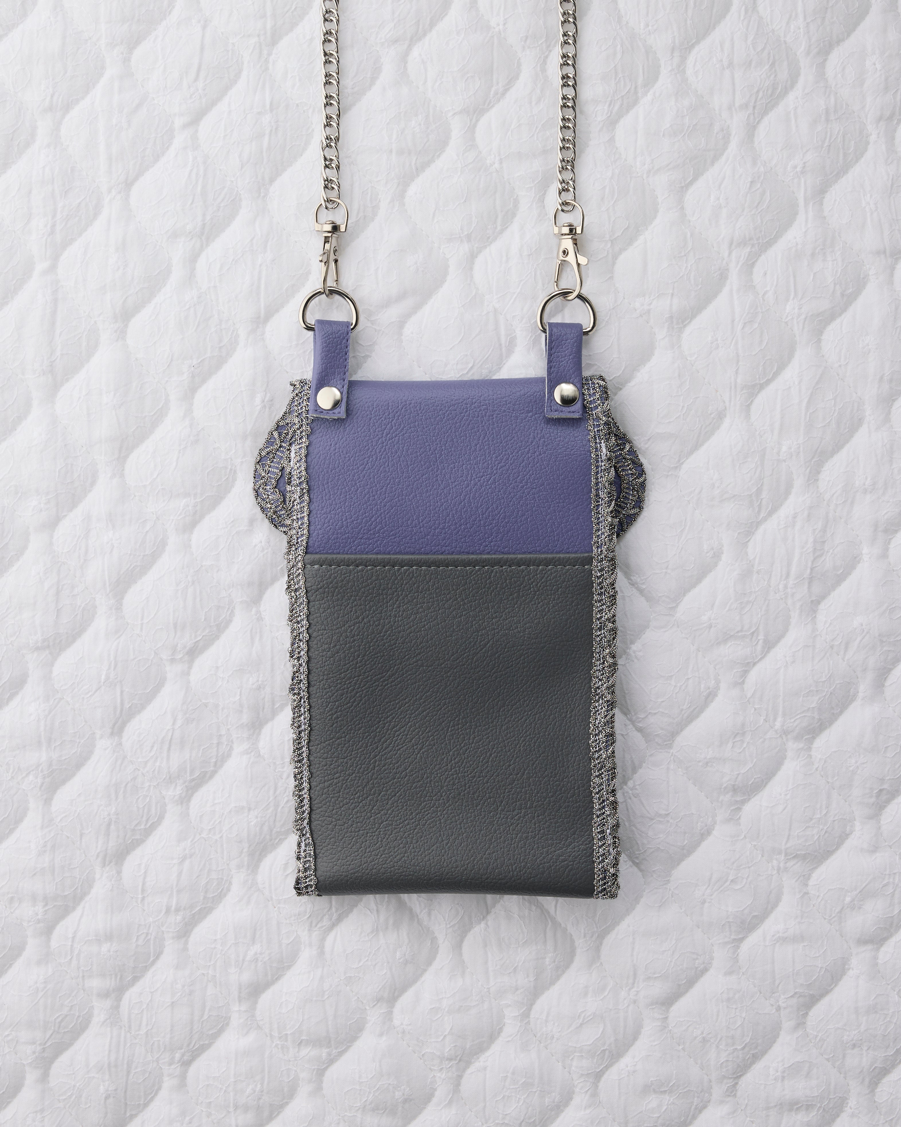 ノリエノモト paris special twinkle wave phone holder パリスペ 限定 スマホショルダー 前後ポケット付き ヴィンテージリボン