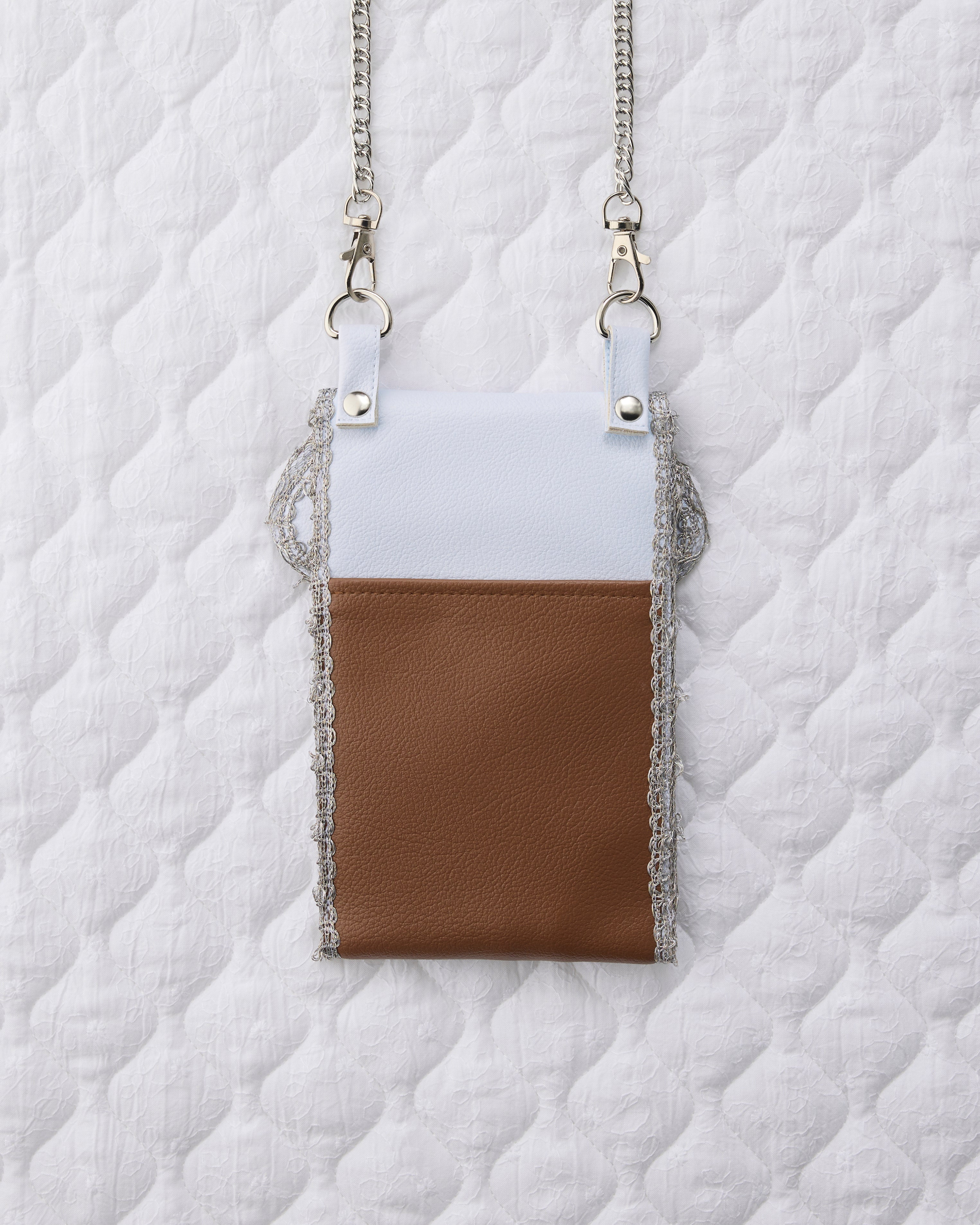 ノリエノモト paris special twinkle wave phone holder パリスペ 限定 スマホショルダー 前後ポケット付き ヴィンテージリボン