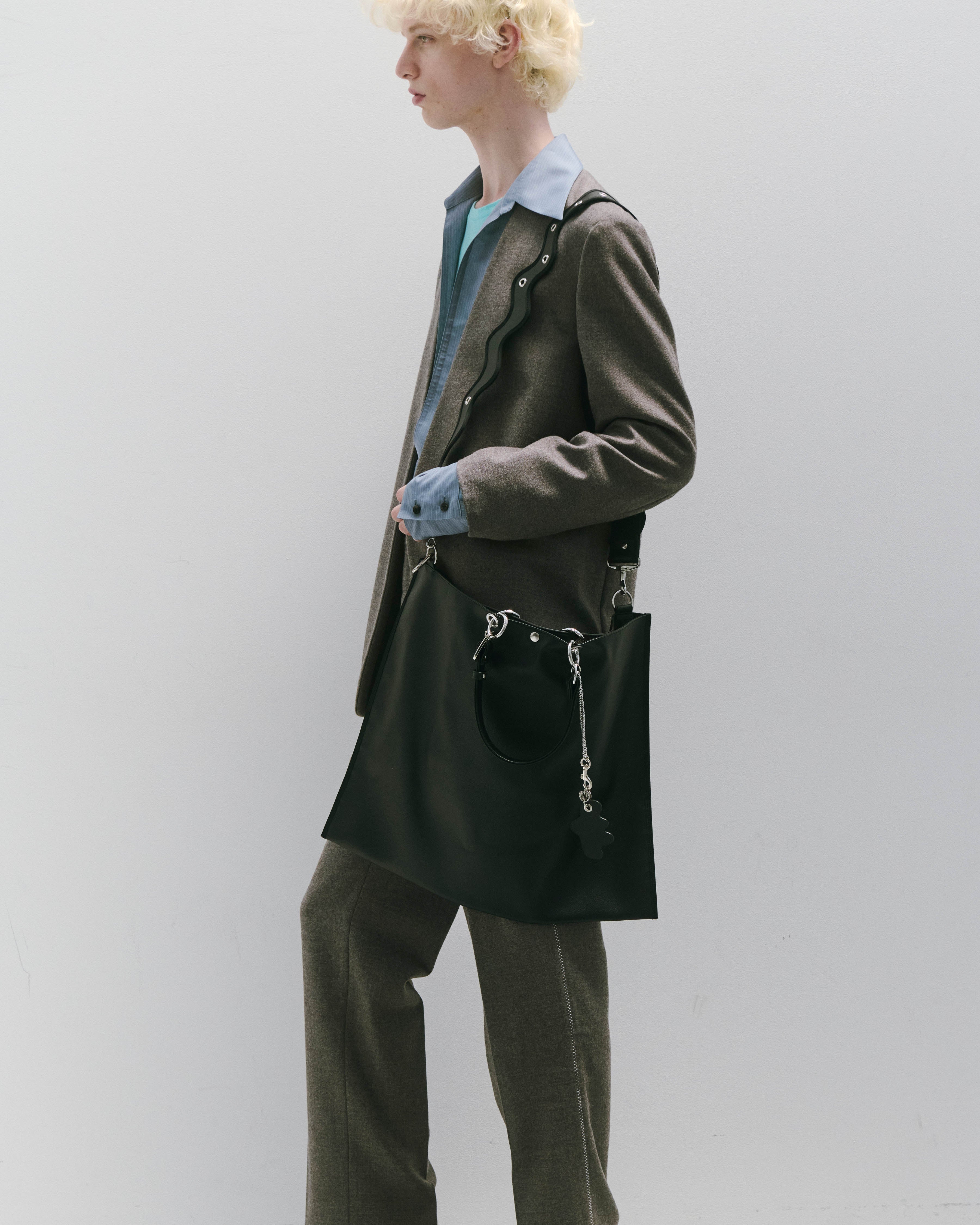 norienomoto ノリエノモト wave purse ブラック wave purse / black shirring – nori enomoto
