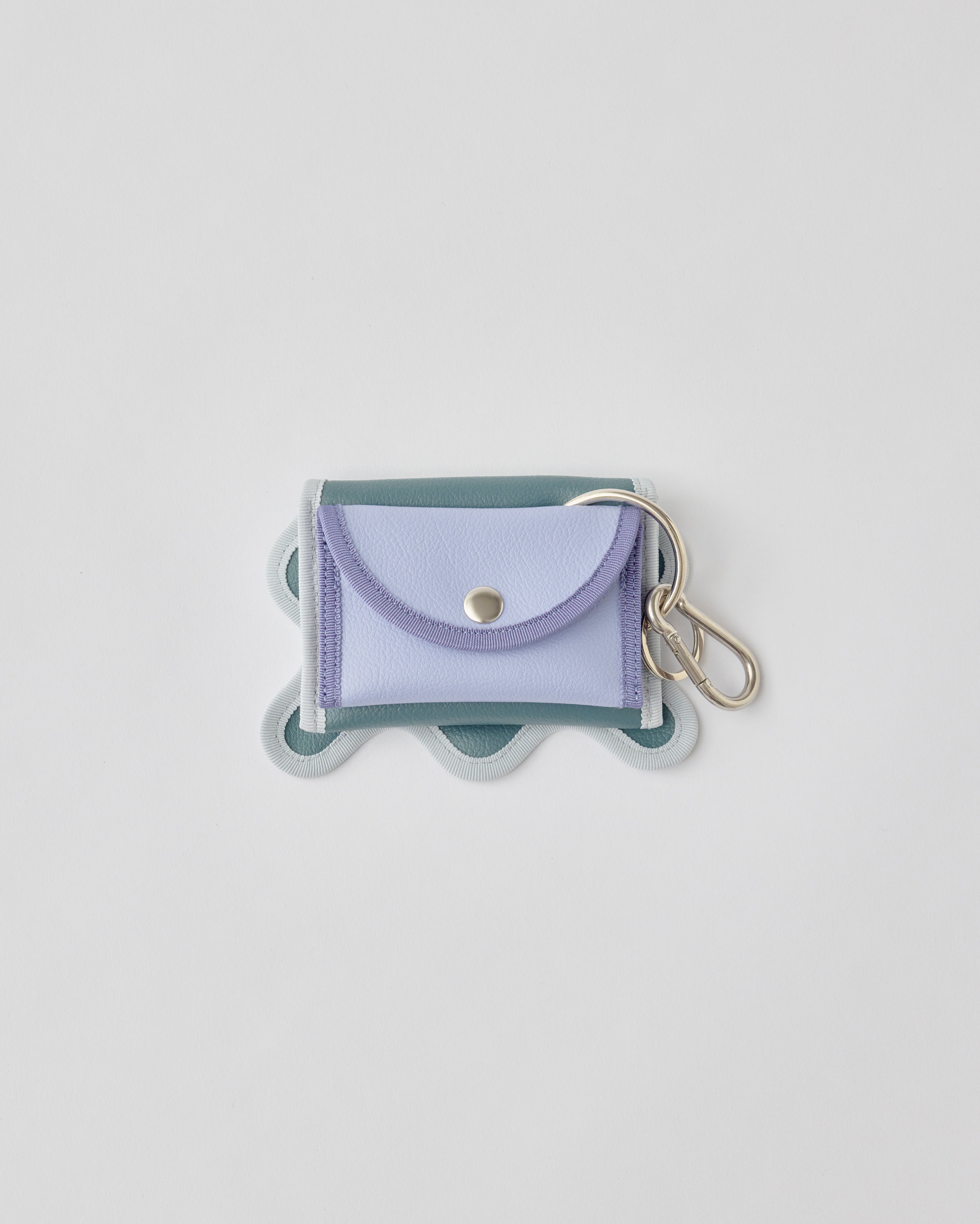 wave purse / teal × iris – nori enomoto