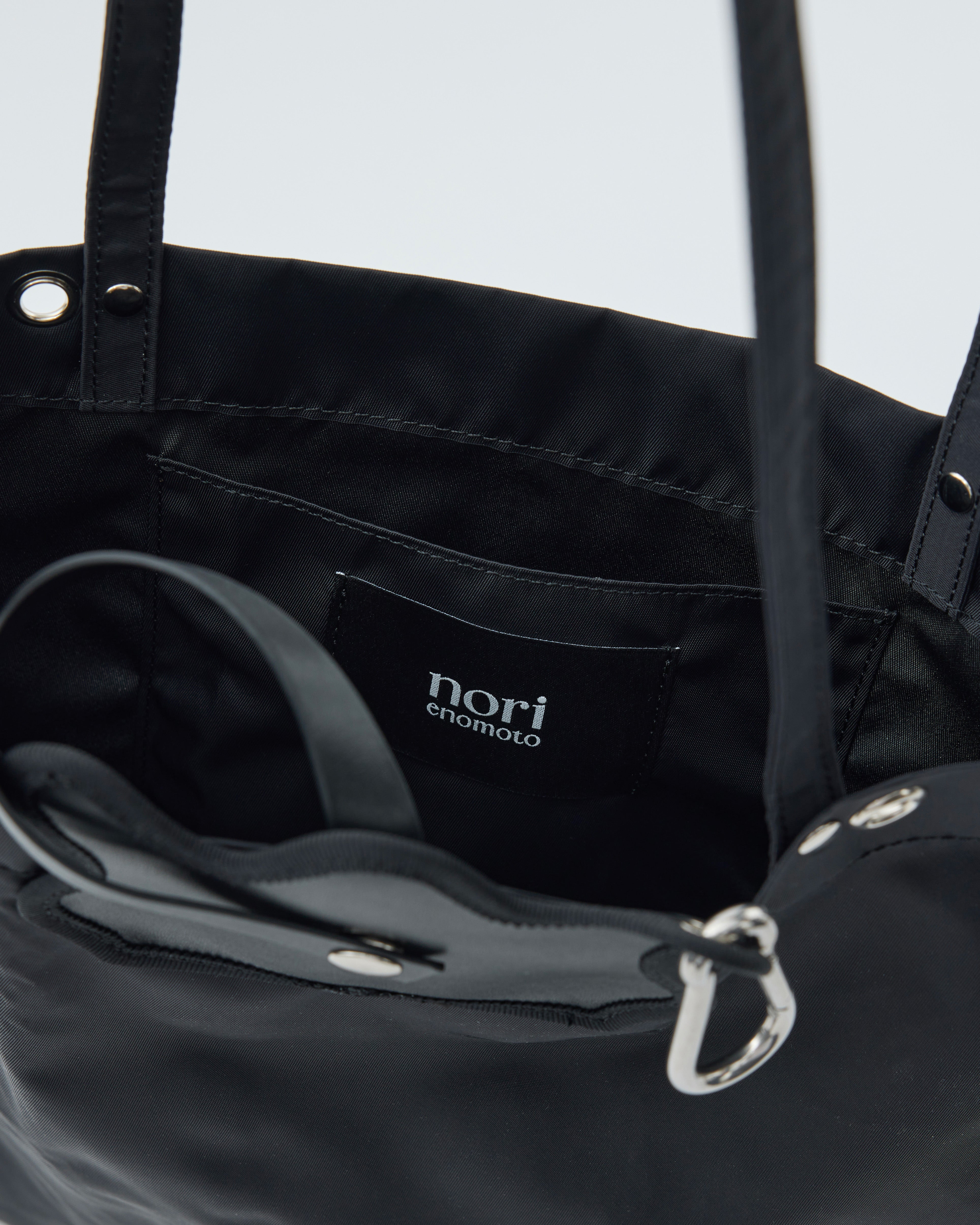 wave foldable bag / black – nori enomoto