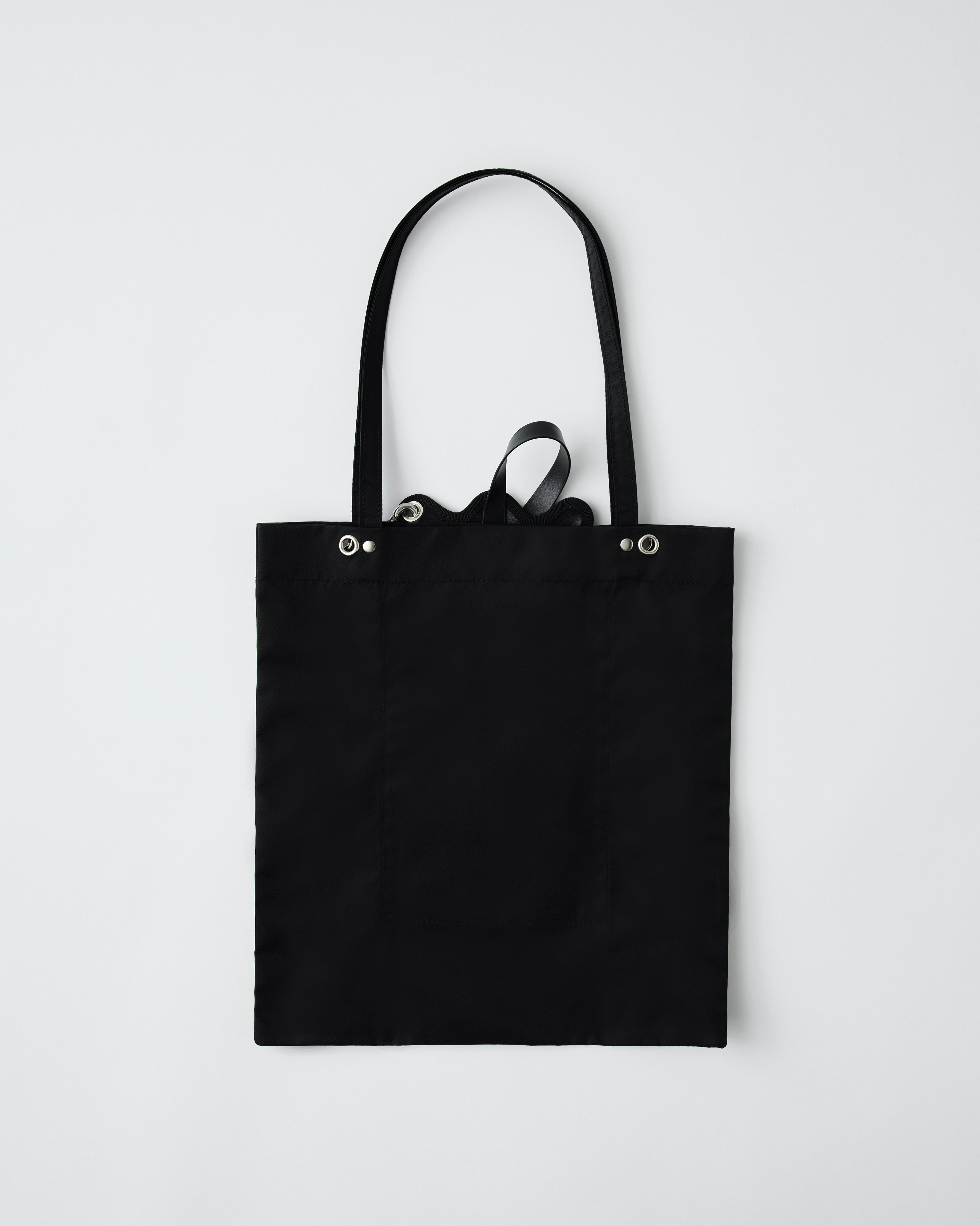 nori enomoto トートバッグ wave foldable bag / black – nori enomoto
