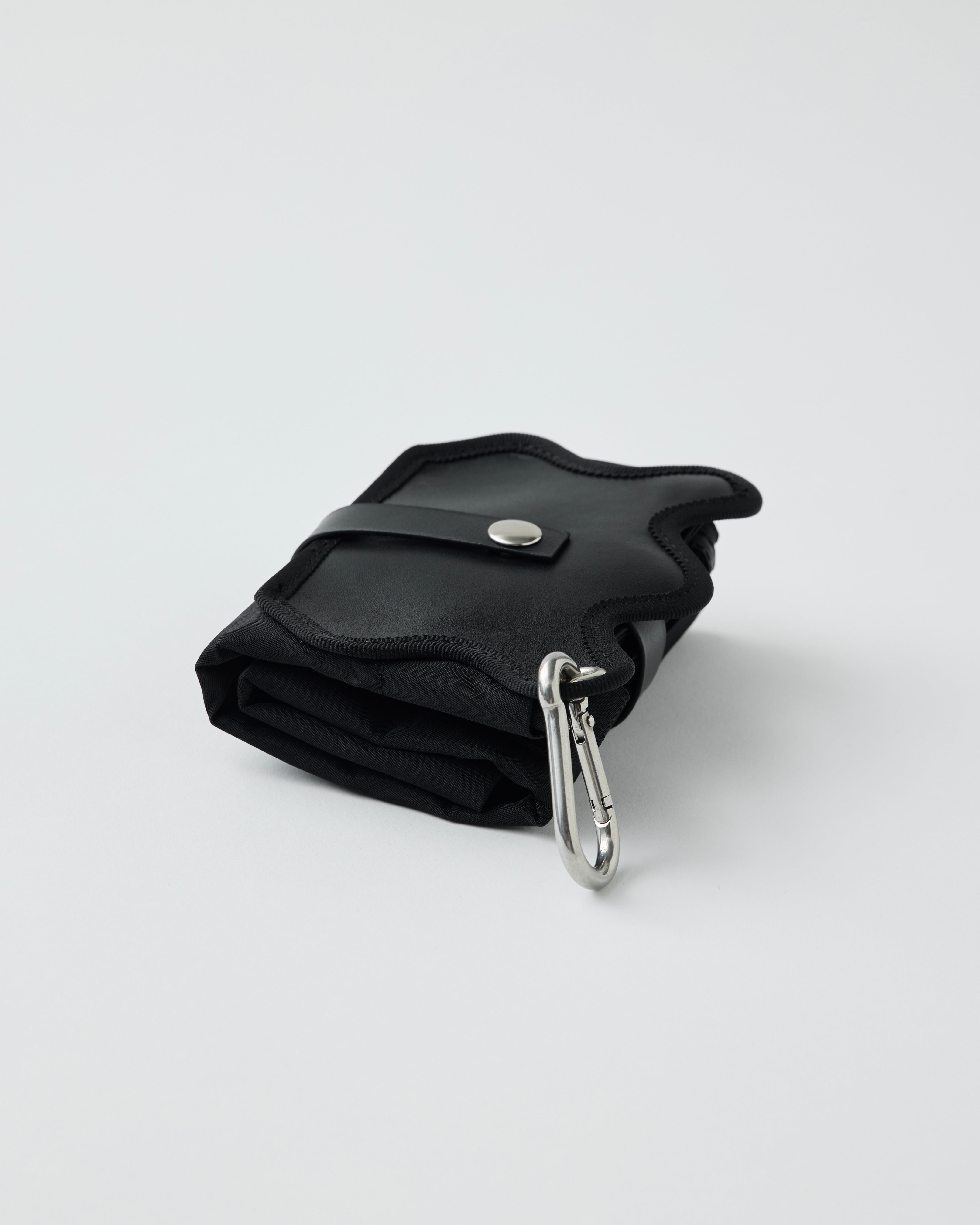 wave foldable bag / black – nori enomoto