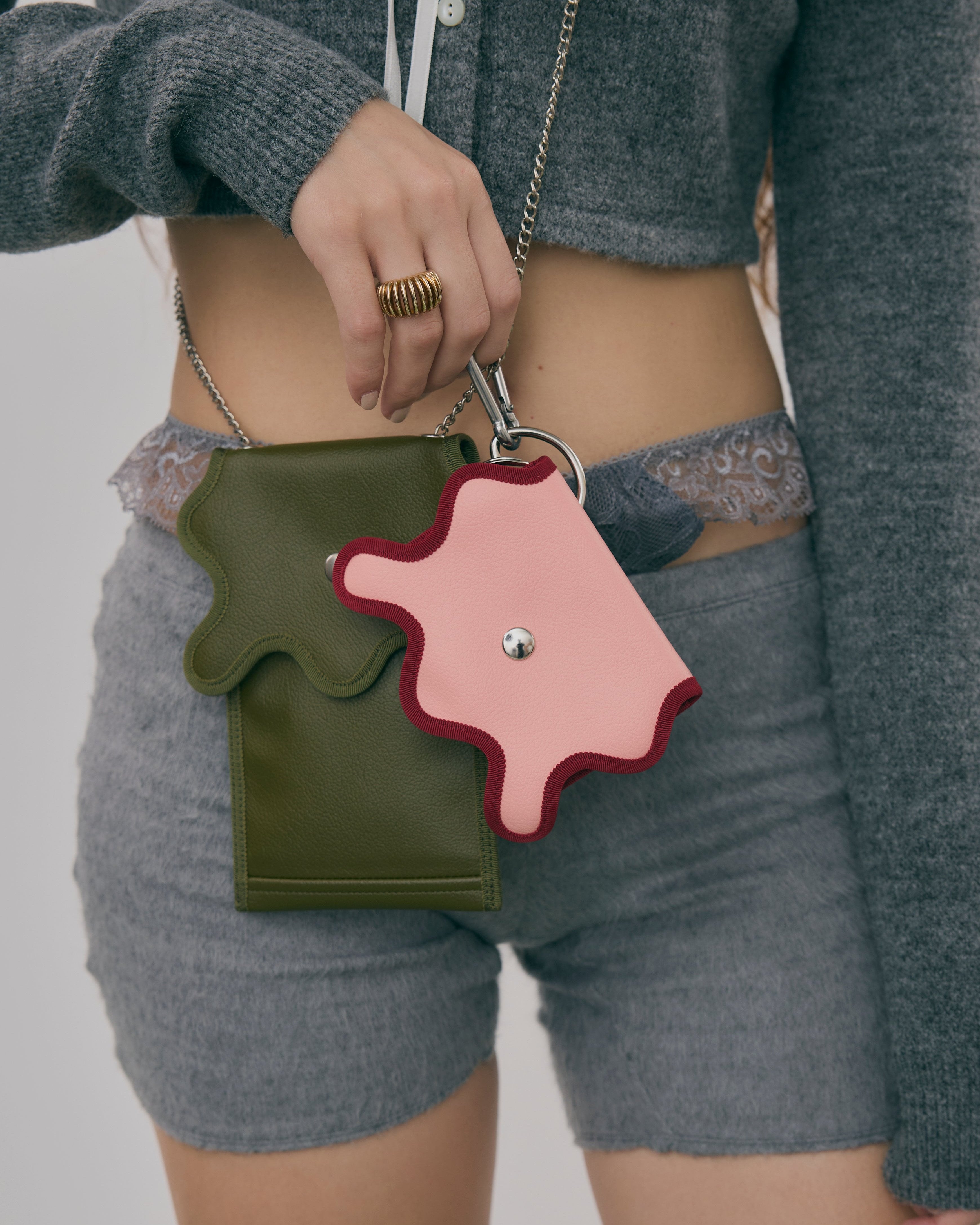 broken wave phone holder E / mix color 03 – nori enomoto