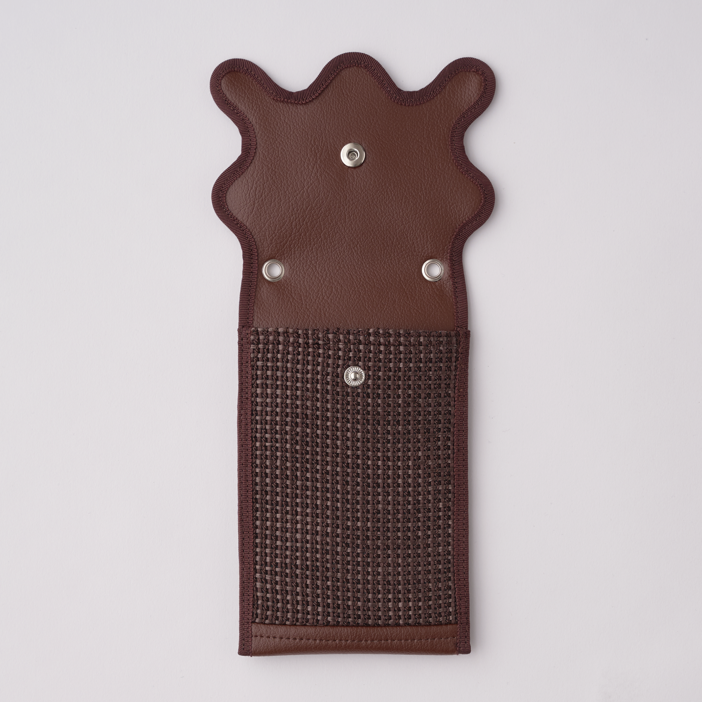 バッグ nori enomoto wave leather iphone folder wave iphone folder / silver – nori enomoto