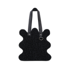 nori enomoto　wave tote bag　ブランドのシグネチャーである波打つシルエットが特徴のトートバッグ。A4対応サイズで、通勤・通学や日常使いにも便利。チャームが取り付けられるDカン付き。