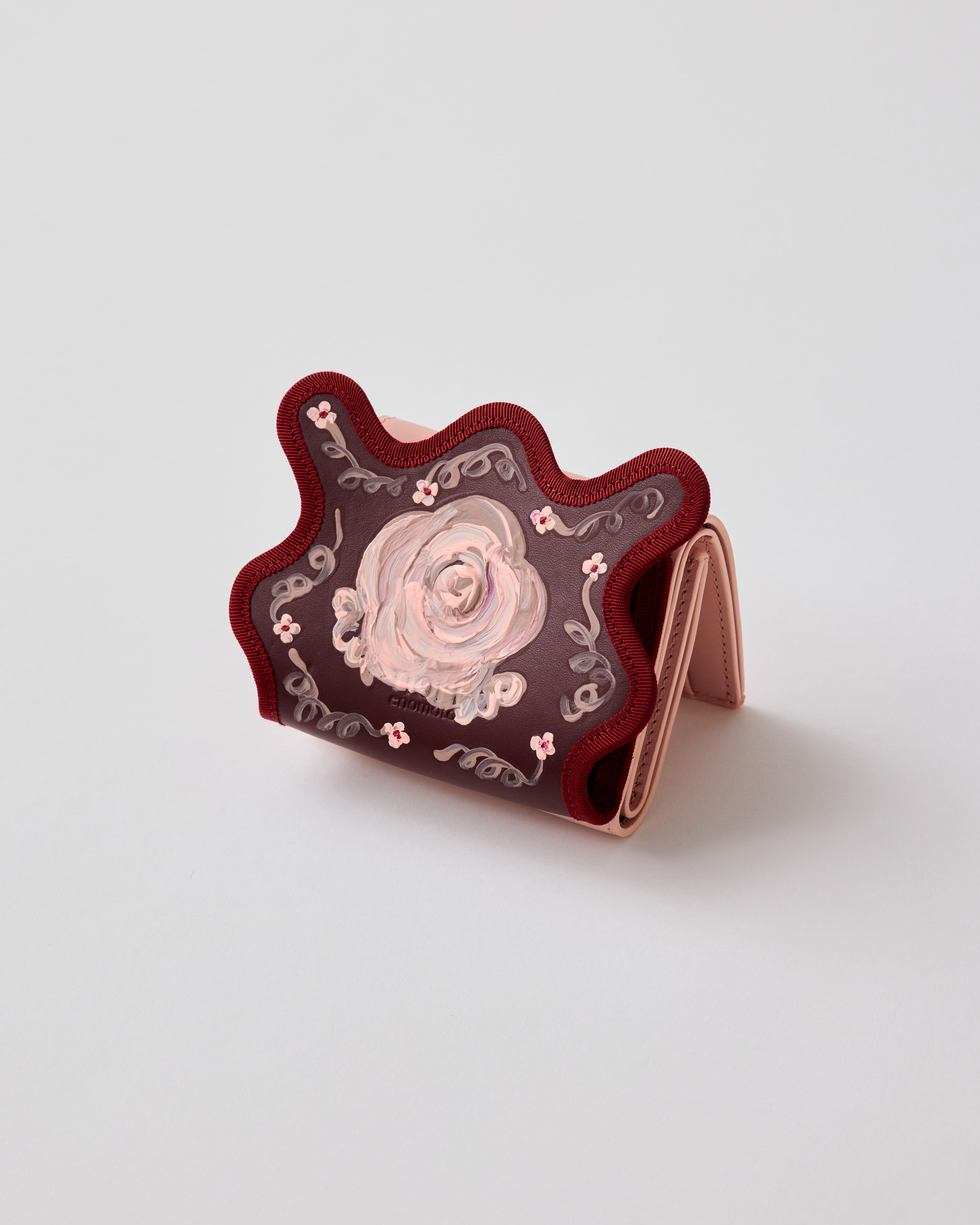 wave trifold wallet rosé – nori enomoto